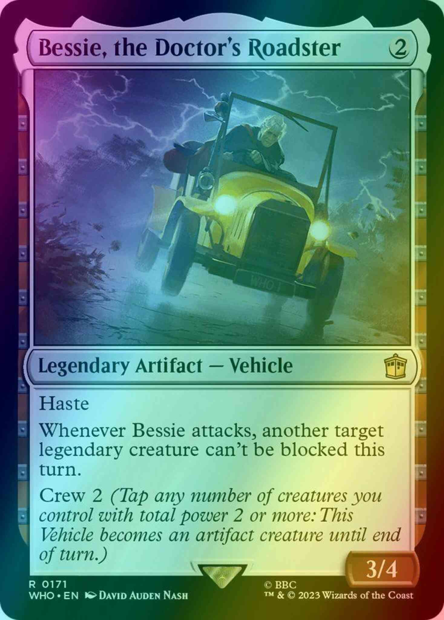 Roadster 171 universes – Magic Bessie, the Doctor's Roadster [171] [Universes Beyond: Doctor Who] [Foil]