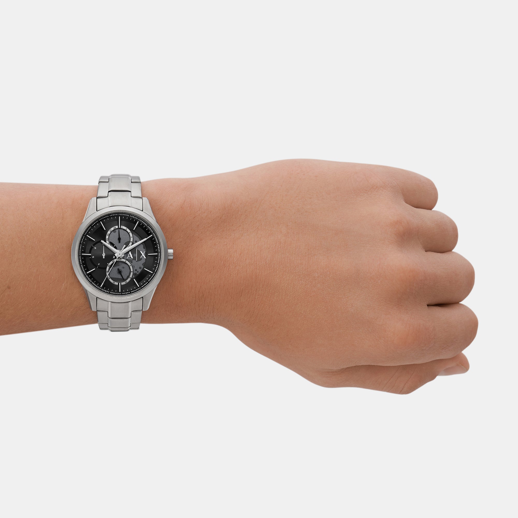 Armani Exchange Dante Men Quartz Black Dial Chronograph Stainless Steel Watch AX1873 - view 6