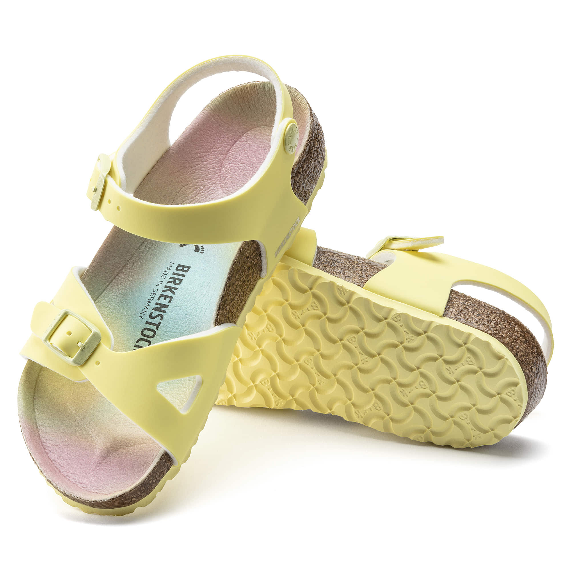Birkenstock Rio Kids Birko-Flor – Yellow Yellow/Candy Ombre Yellow
