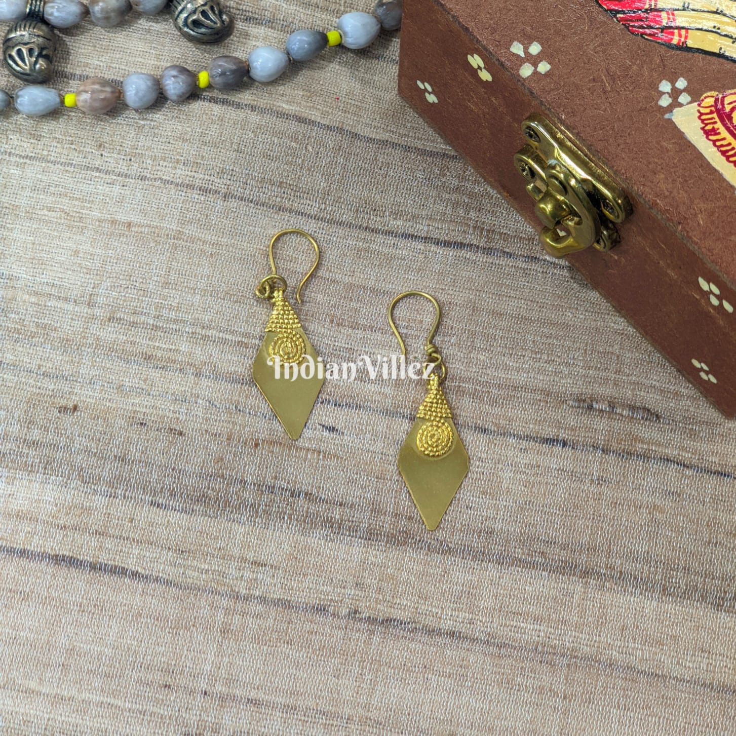 IndianVillèz Handmade Dhokra Tribal Earring
