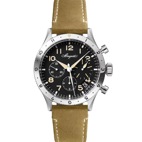 Breguet Type XX Chronograph 2067 Black Dial Men 42mm G2067ST923WU