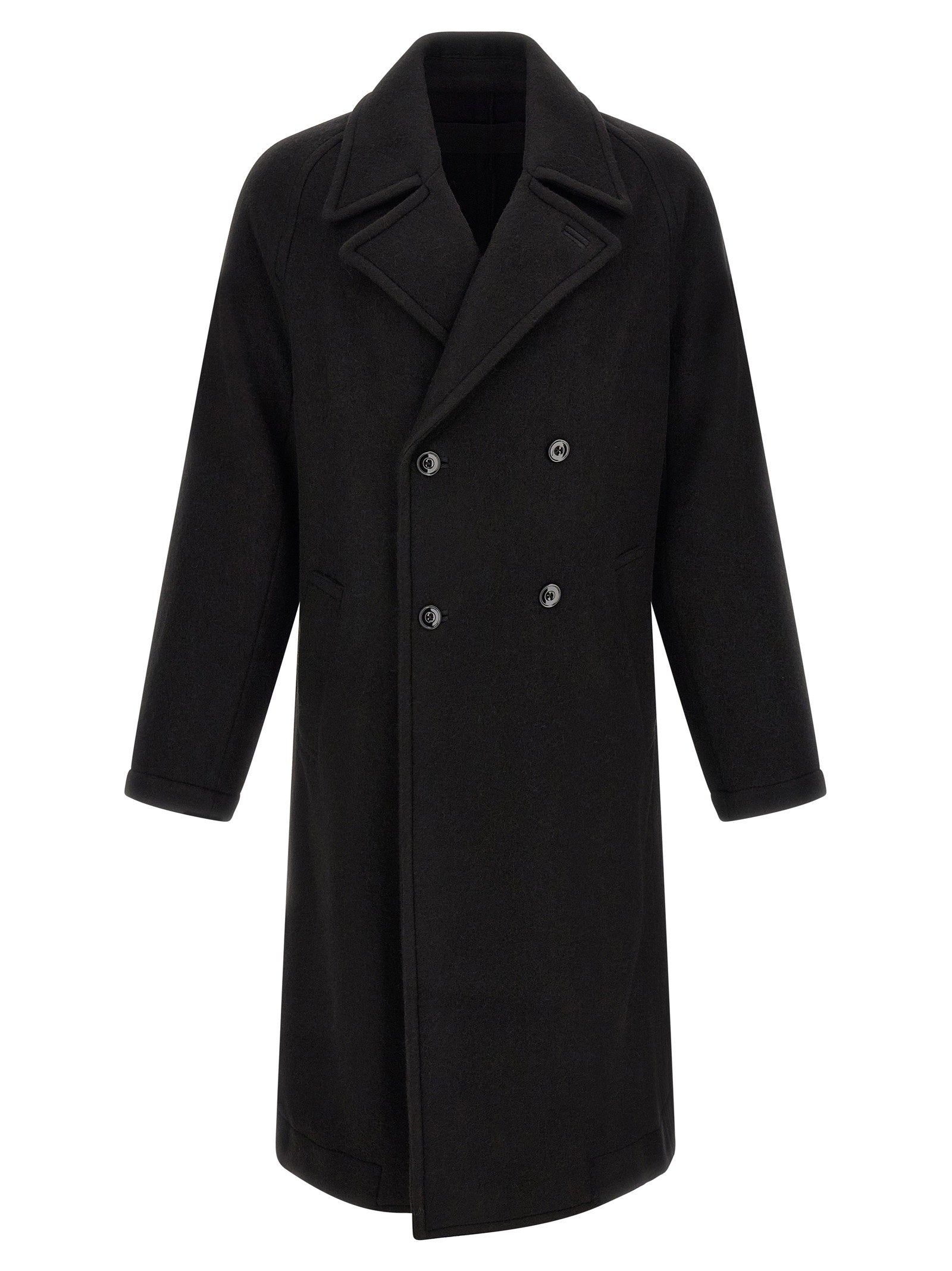 Lemaire Double-breasted Coat – 50% wool, 50% alpaca