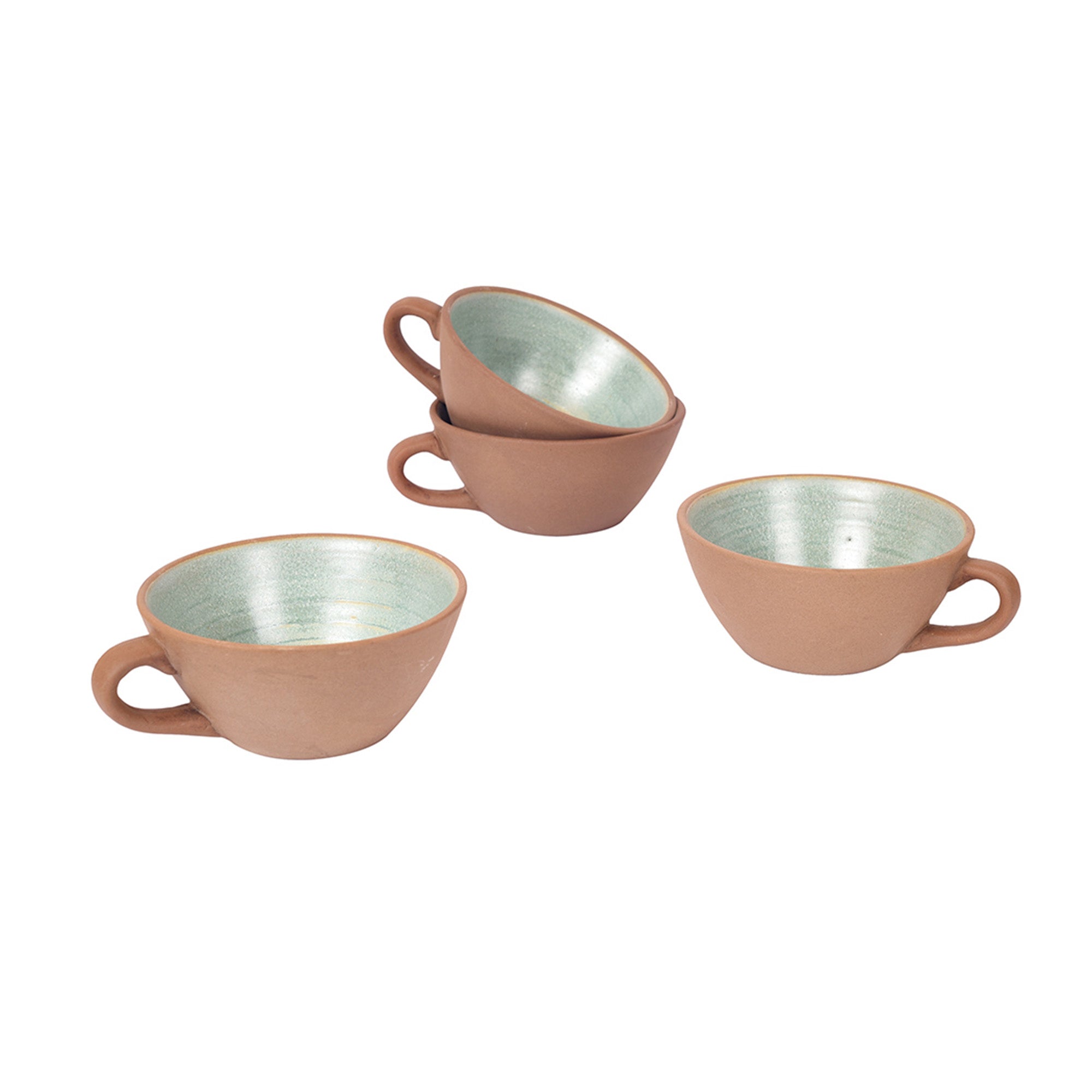 ART CREATIONS BY SUMAN SONTHALIA Brown - Desert Sand Coffee Mugs Set of 4 - view 2