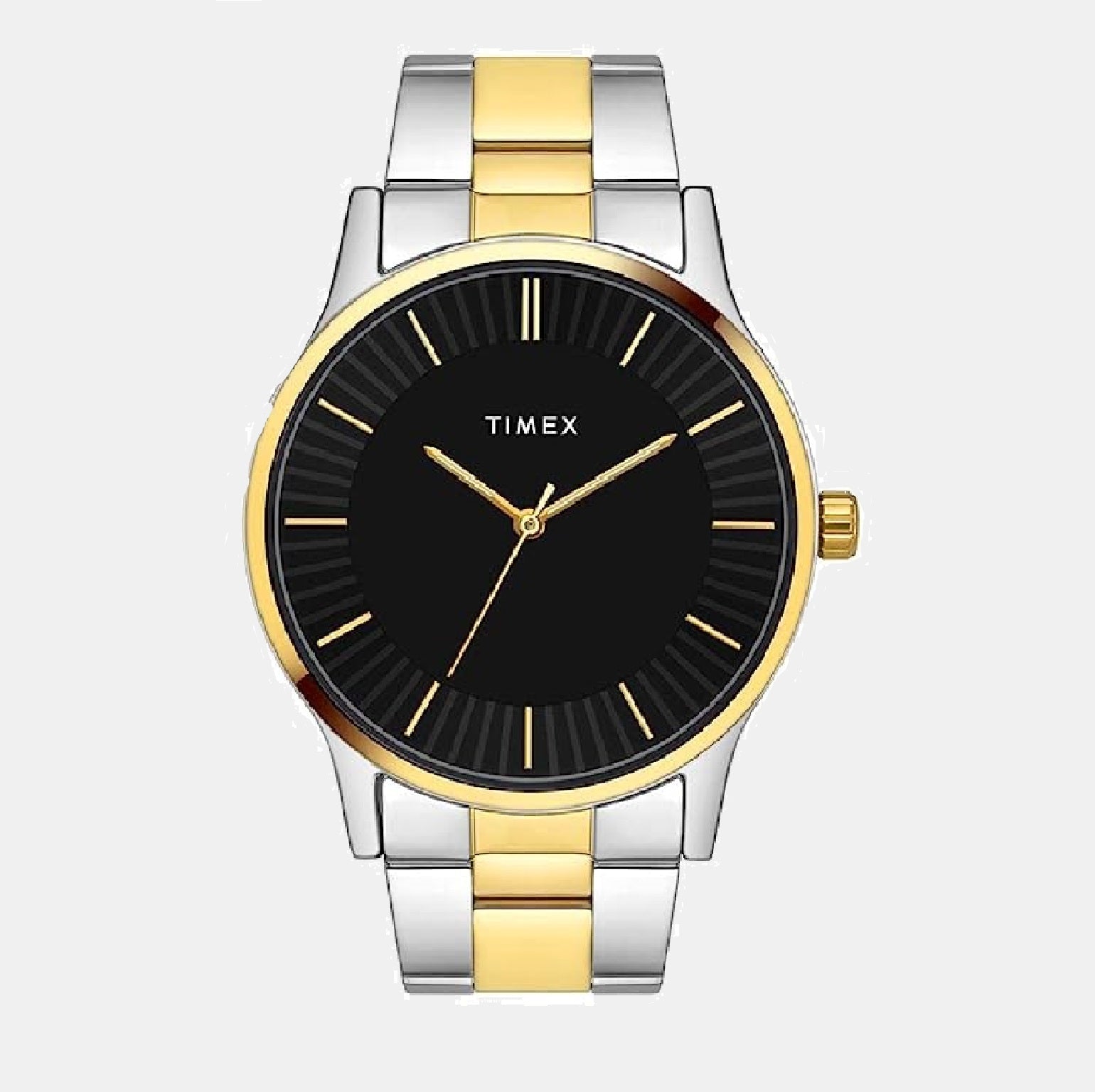 Timex Fashion Unisex Quartz Black Dial Analog Stainless Steel Watch TW0TG8307