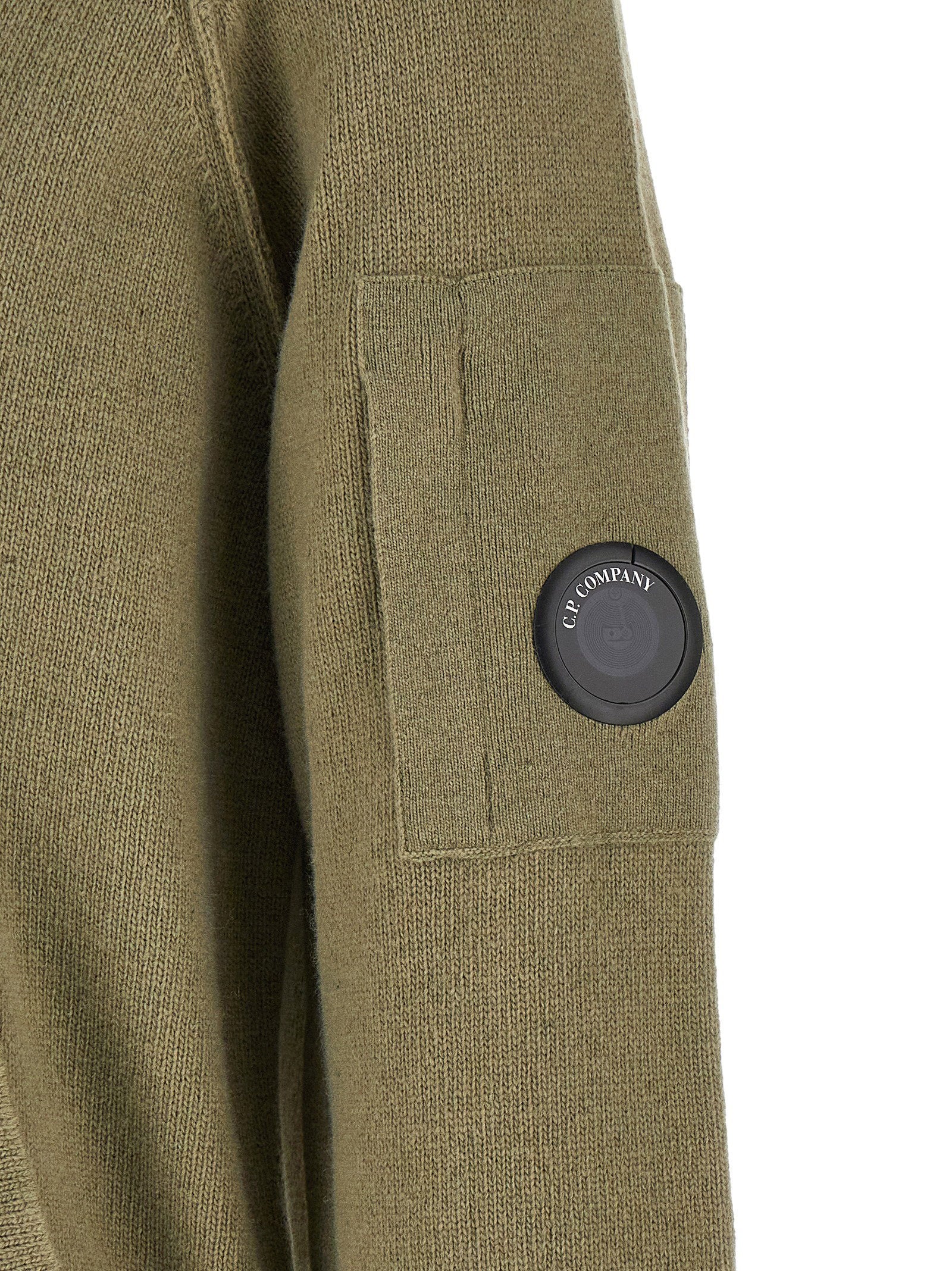 C.p. Company Lambswool Grs Cardigan With Lens Detail - view 5