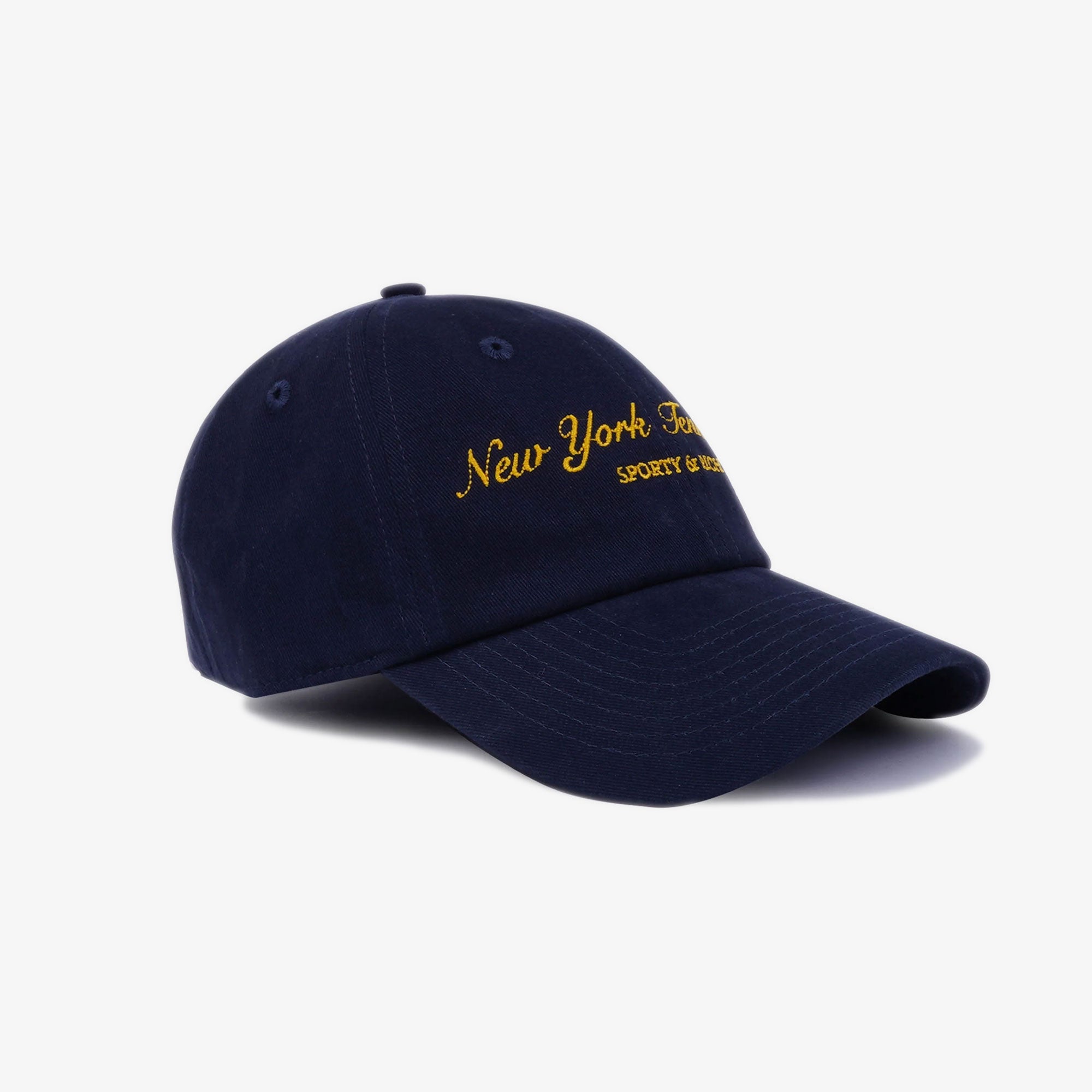 Sporty & Rich | Ny Tennis Club Hat { Navy/gold - view 2