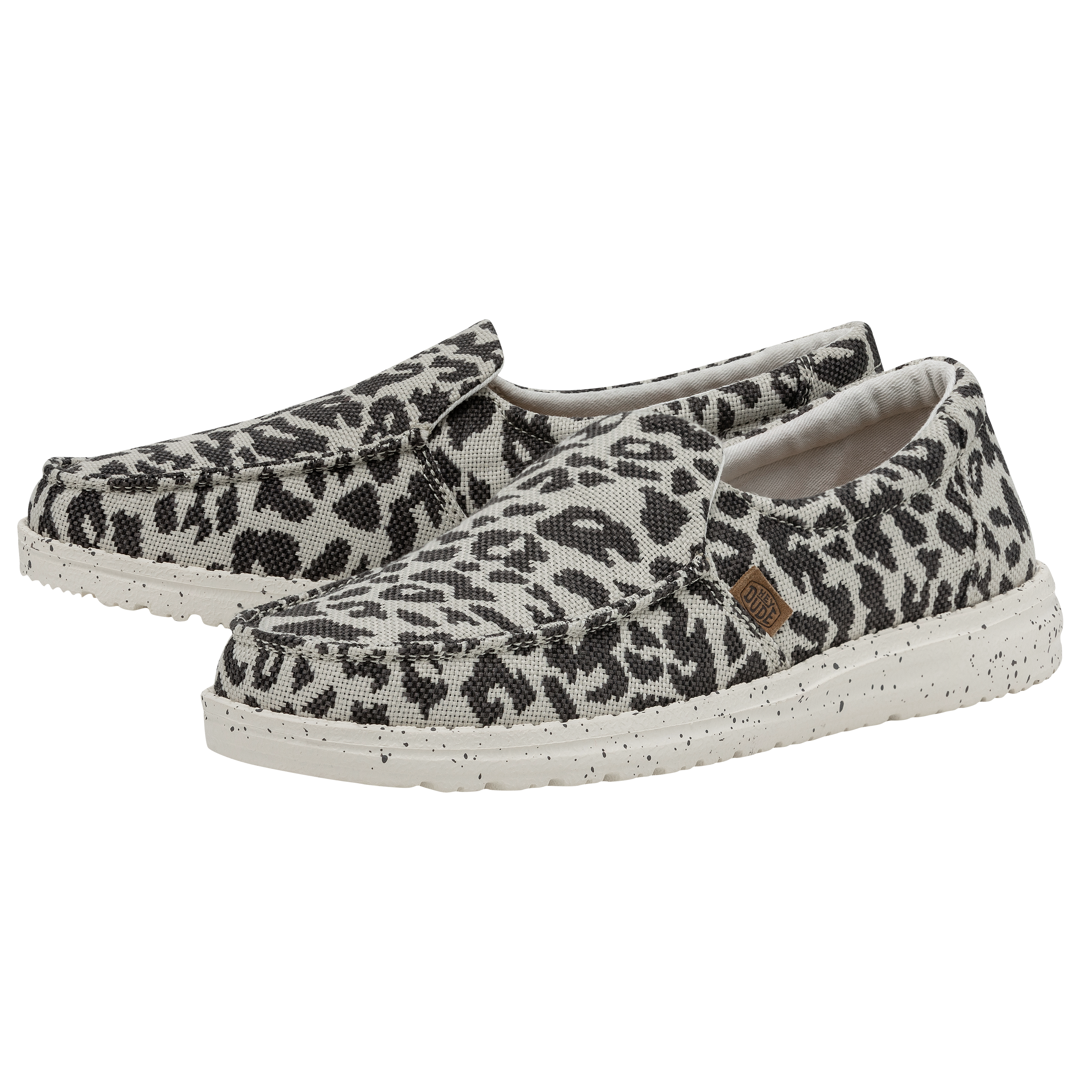 HEYDUDE Shoes Misty Woven - Cheetah Grey – Women's - view 2