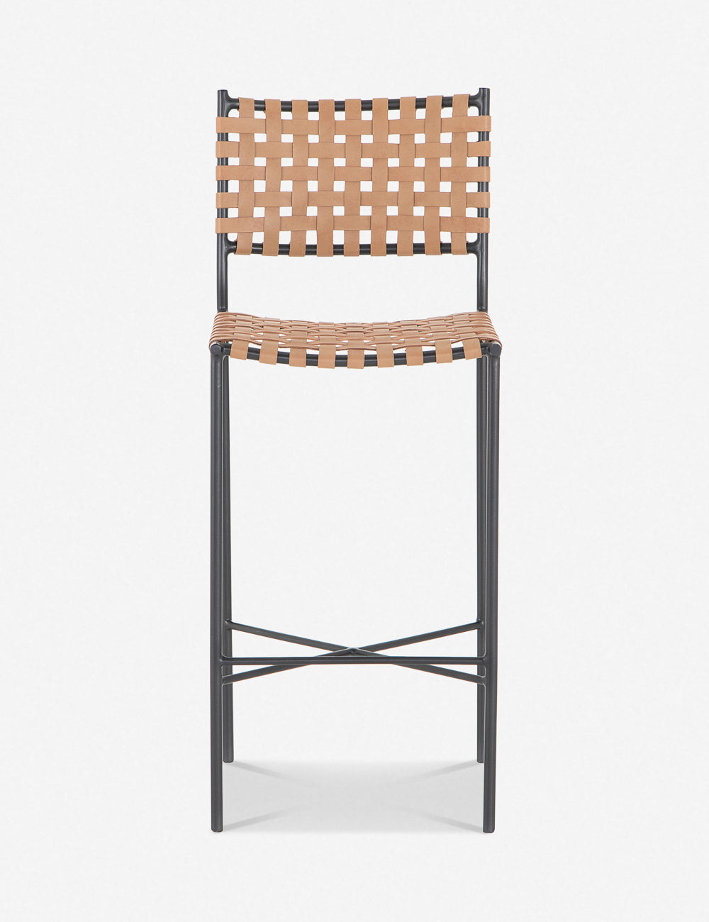 Lulu and Georgia Daniel Leather Bar And Counter Stool