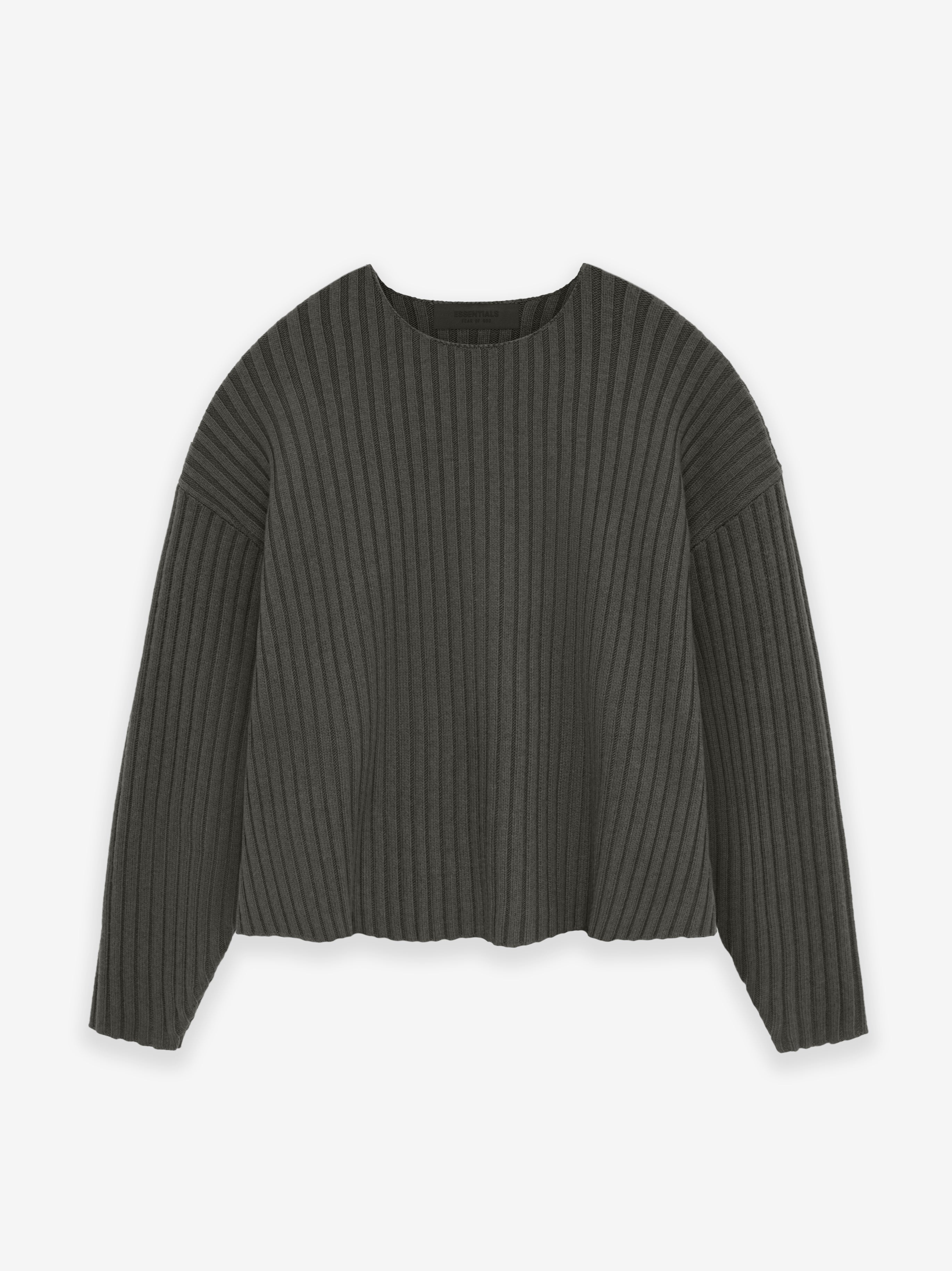 ESSENTIALS Raw Neck Sweater – Ink
