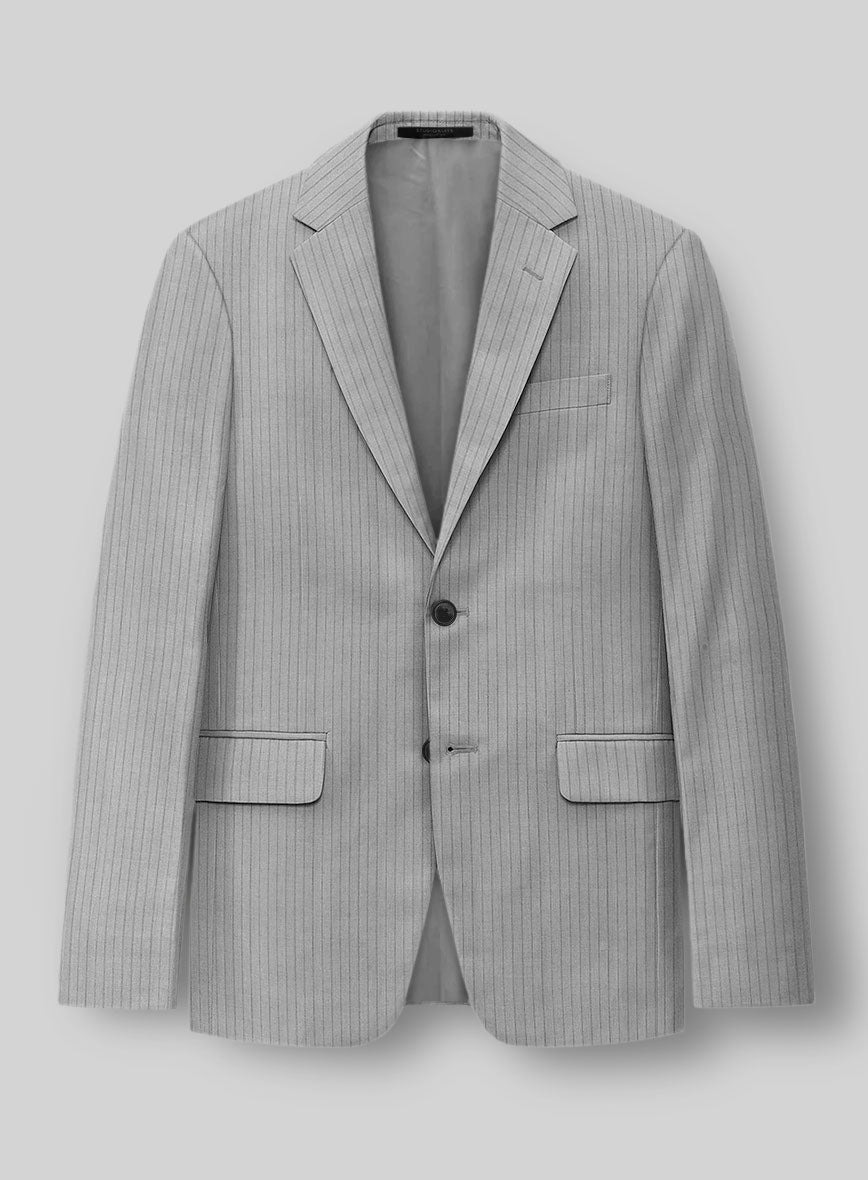 StudioSuits Reda Tibaro Gray Stripe Wool Jacket