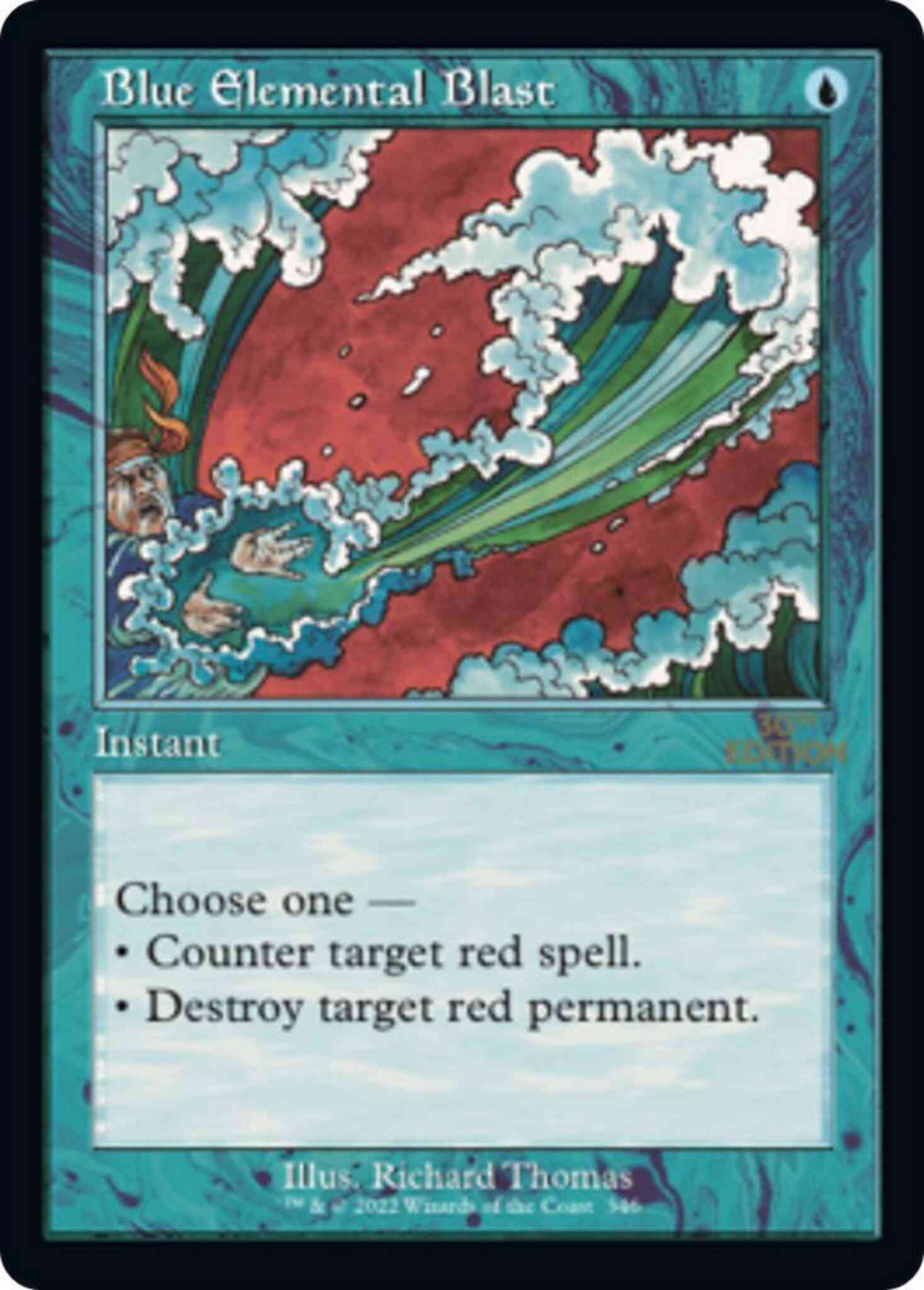 Magic Blue Elemental Blast [346] [Retro Frame] [30th Anniversary Edition] [Non-Foil]