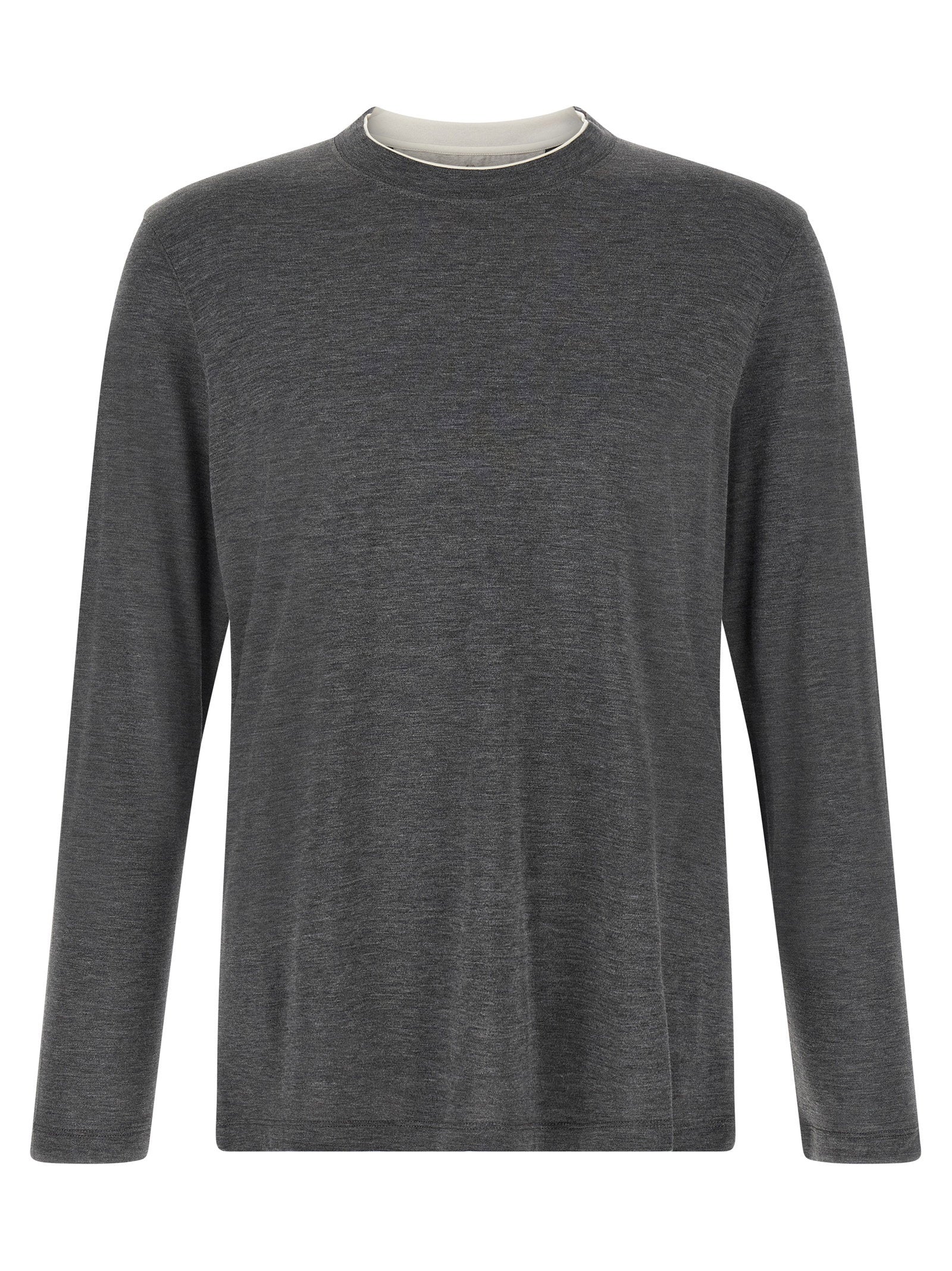 Brunello Cucinelli Silk And Cotton T-shirt – 62% silk, 38% cotton