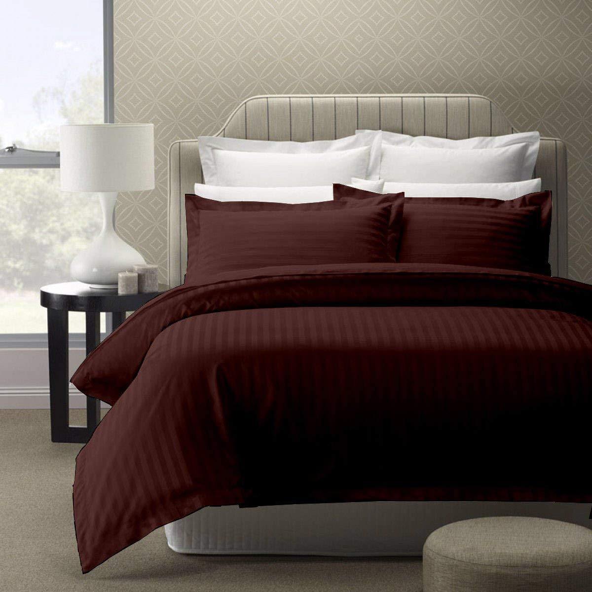 Urban Space -Home Furnishing Store Fitted King Size Cotton Bedsheet - Brown
