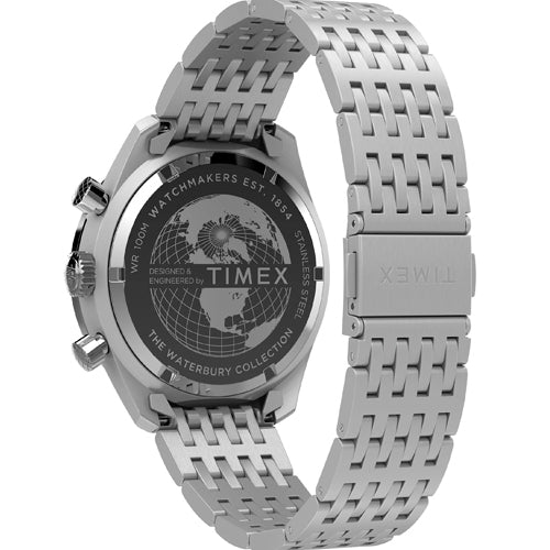 Timex Waterbury Silver-Tone Round Dial Analog Men's Watch 41mm TW2Y18700UJ - view 2