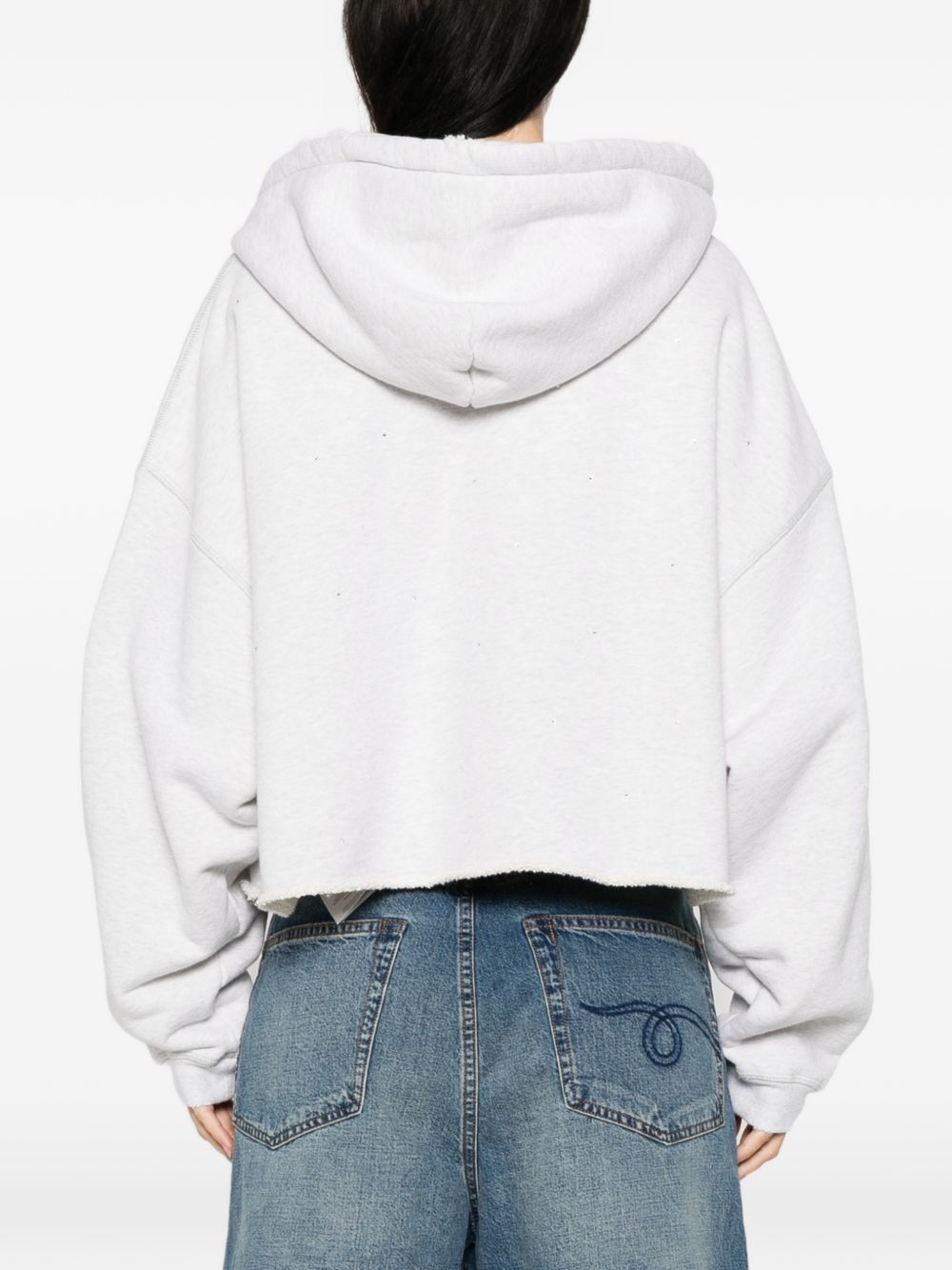 Golden Goose Cotton cropped hoodie – Outer: Cotton 100% - view 2