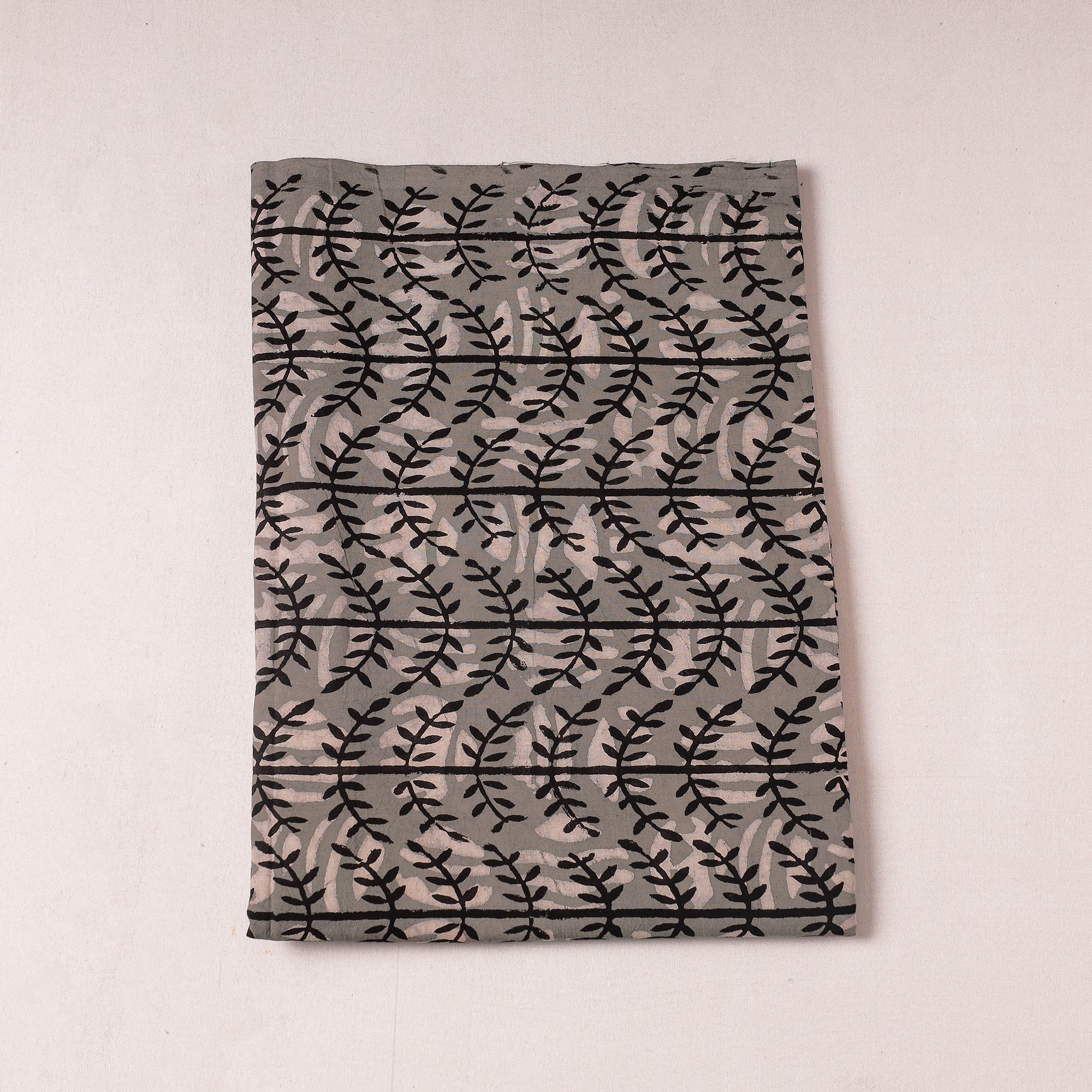 BINDAAS UNLIMITED Brown - Bindaas Block Printing Natural Dyed Cotton Precut Fabric (2.15 meter)