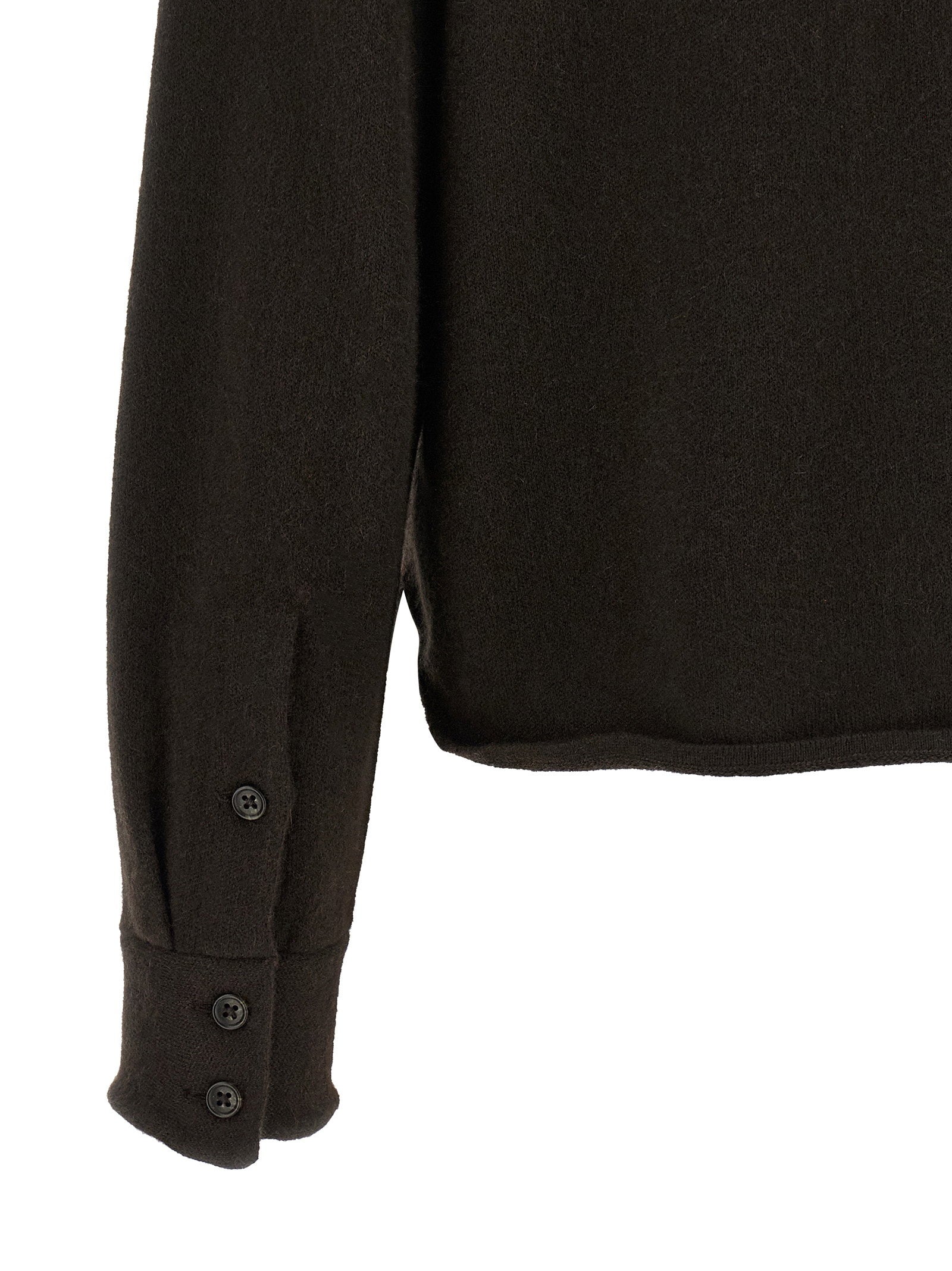 Guest In Residence Cropped Western Shirt – 100% cashmere - view 4