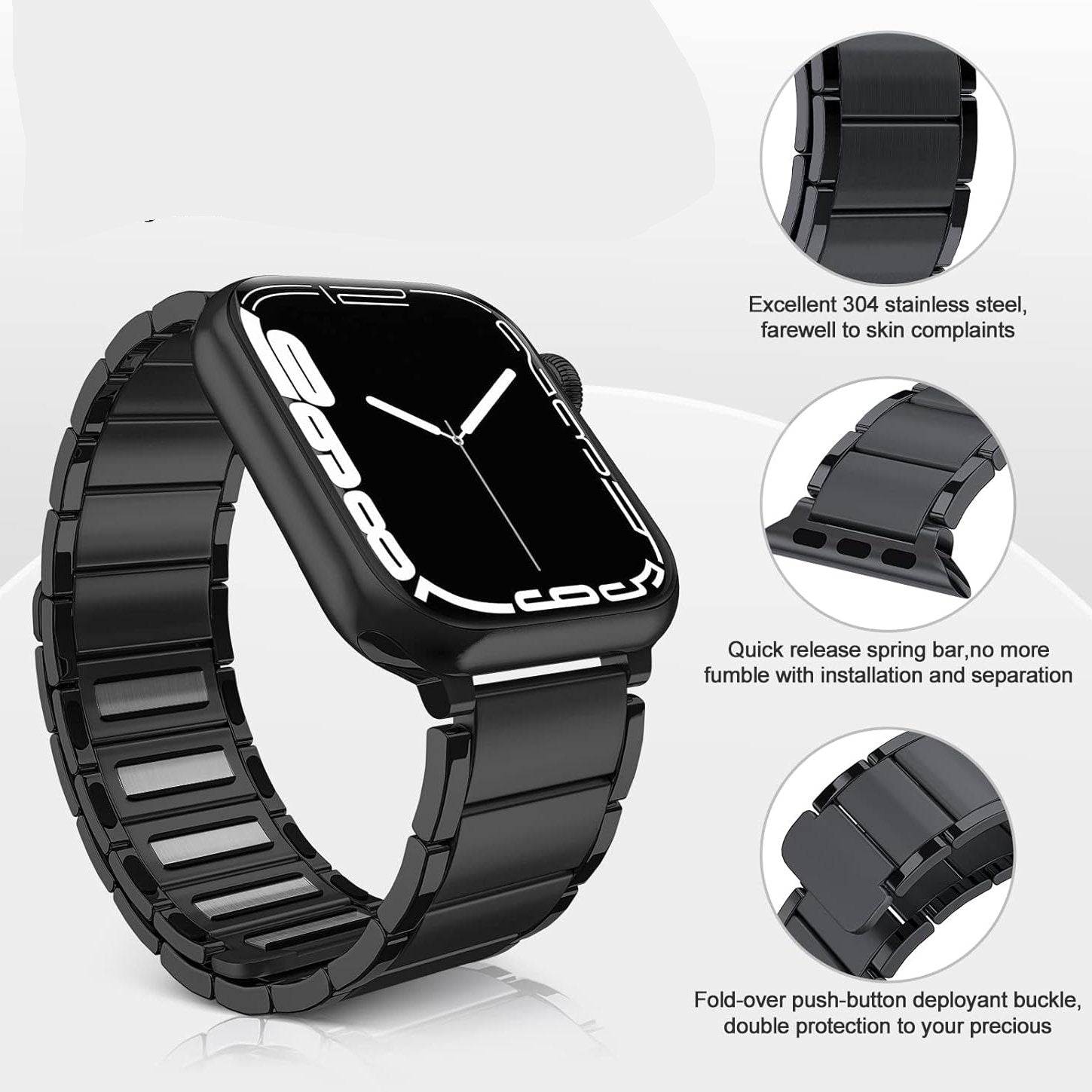Million Cases Luxury Magnetic Metal Link Strap for Apple Watch - view 12