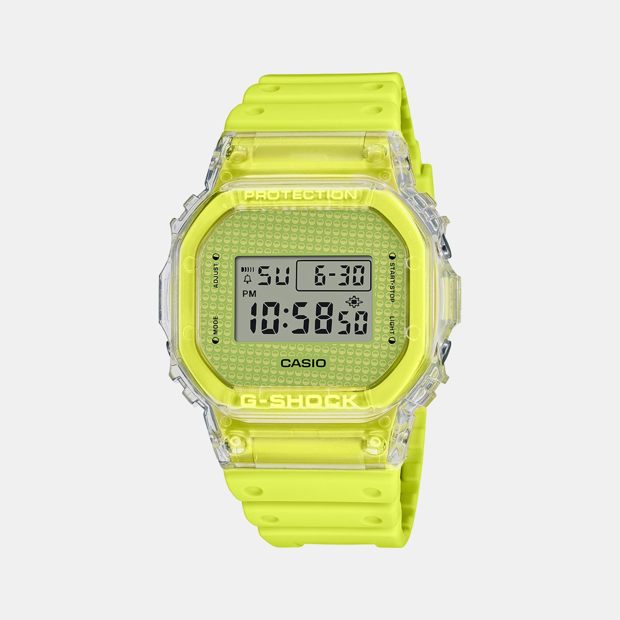 Casio G-Shock Men Quartz Yellow Dial Digital Resin Watch G1360
