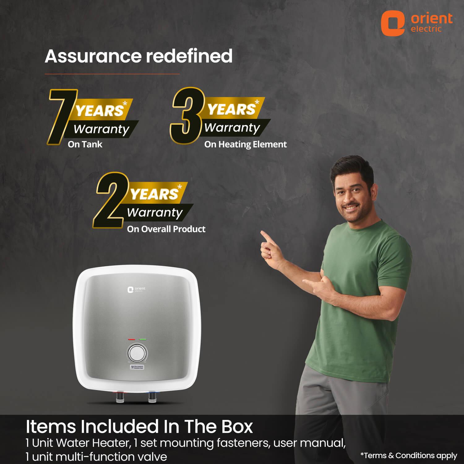 Orient Electric Enamour Prime 5 Star Rated Glassline Tank Storage Water Heater (Geyser) - view 15