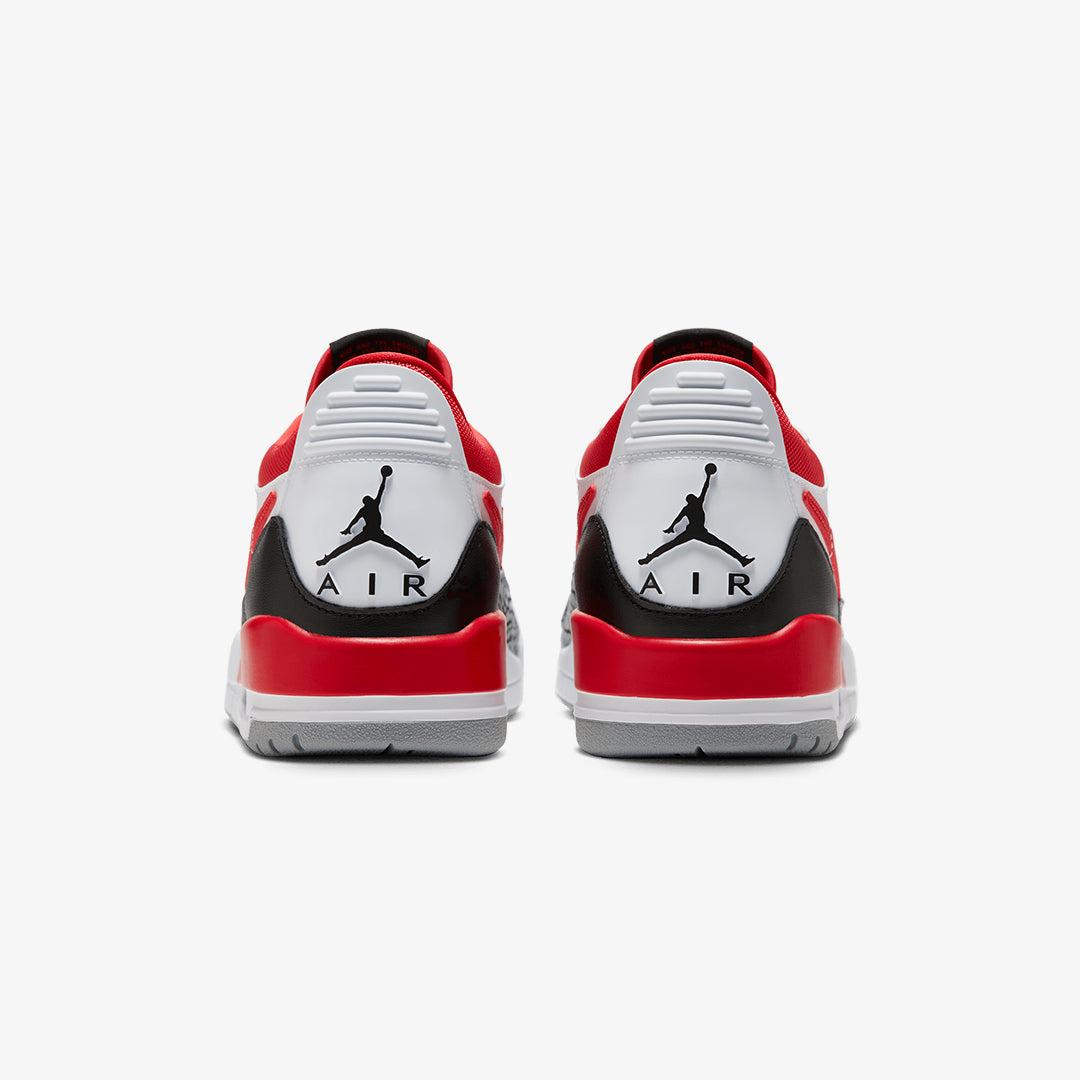 Jordan | AIR JORDAN LEGACY 312 LOW { WHITE/FIRE RED-BLACK-WOLF GREY - view 2