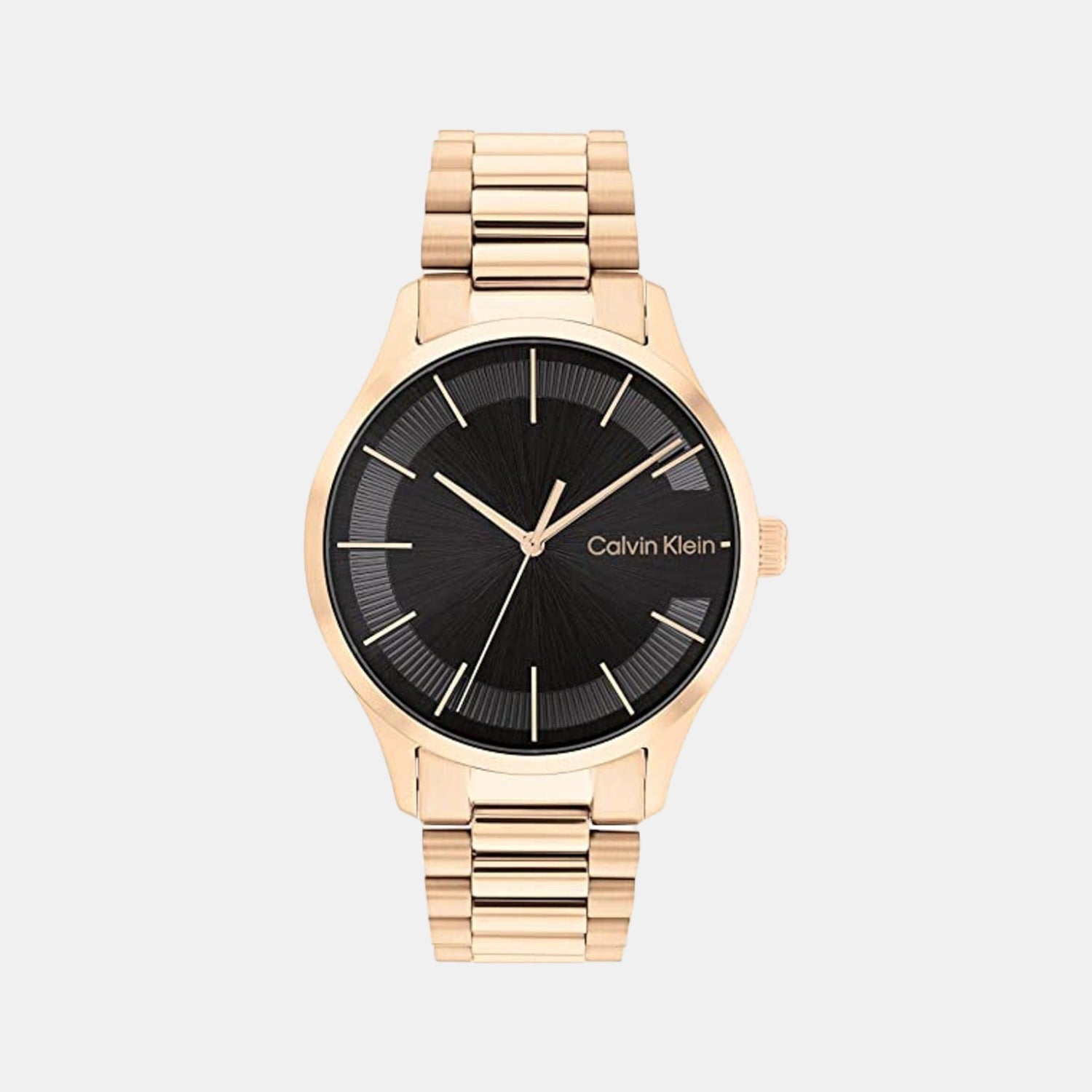 Calvin Klein Ck Iconic Unisex Quartz Black Dial Analog Stainless Steel Watch 25200037