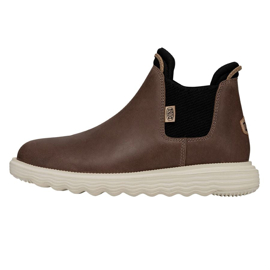 HEYDUDE shoes Branson Boot Craft Leather - Coffee