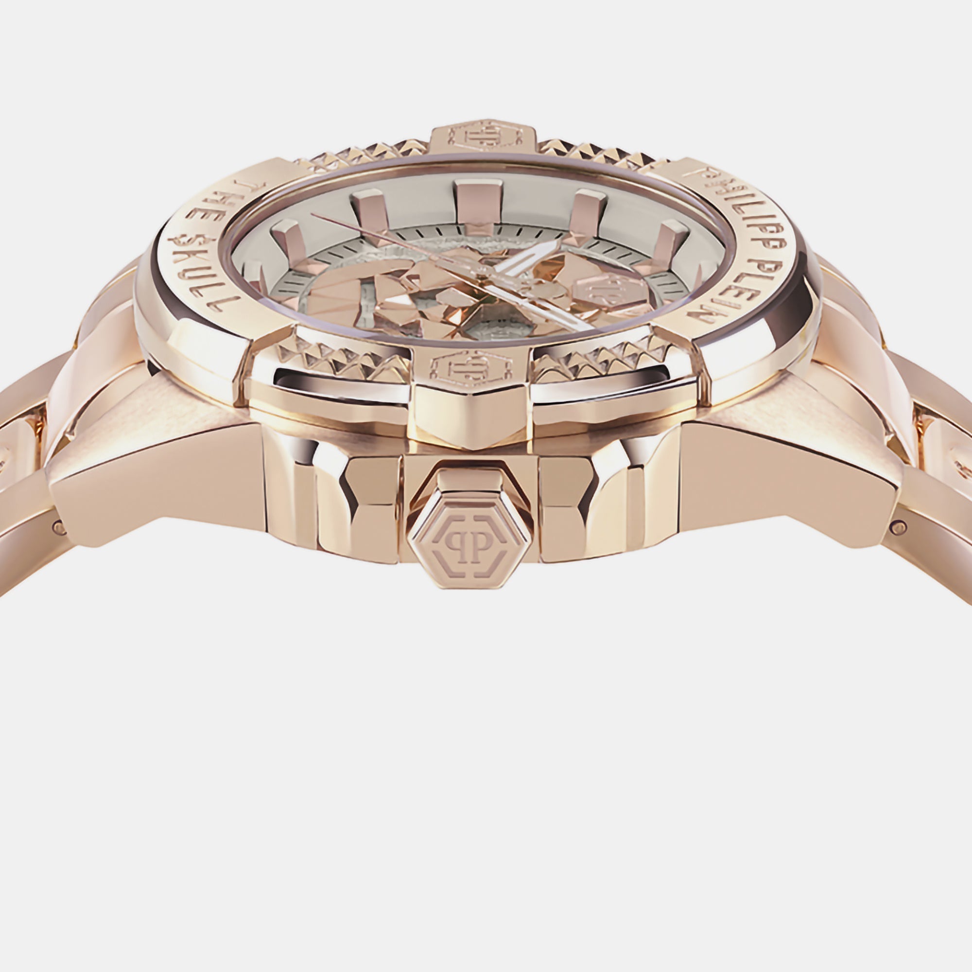 Philipp Plein $kull Women Quartz Beige Dial Analog Stainless Steel Watch PWNAA1623 - view 2
