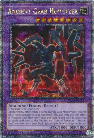Yu-Gi-Oh! Ancient Gear Howitzer - RA03-EN035 - Quarter Century Secret Rare - 1st Edition