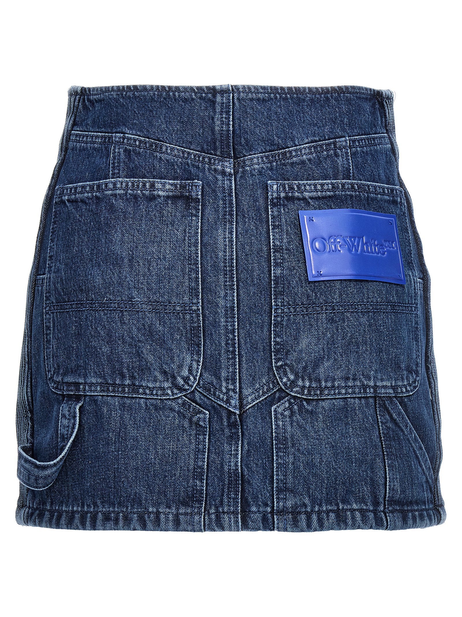 Off White Motorcycle Miniskirt – 100% cotton - view 2
