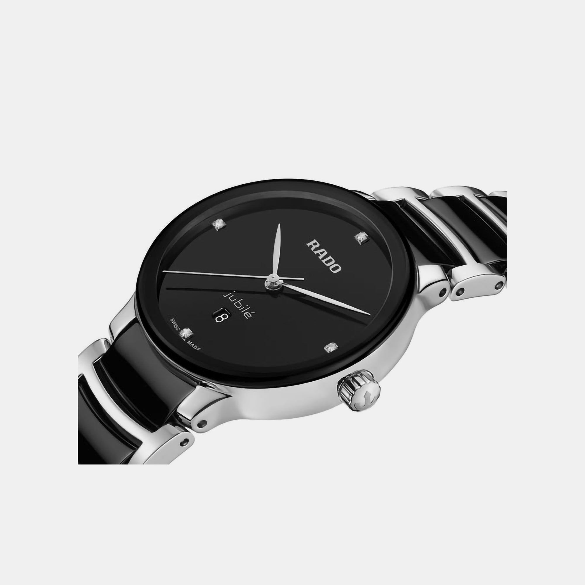 Rado Centrix Women Quartz Black Dial Analog Ceramic Watch R30026712 - view 2