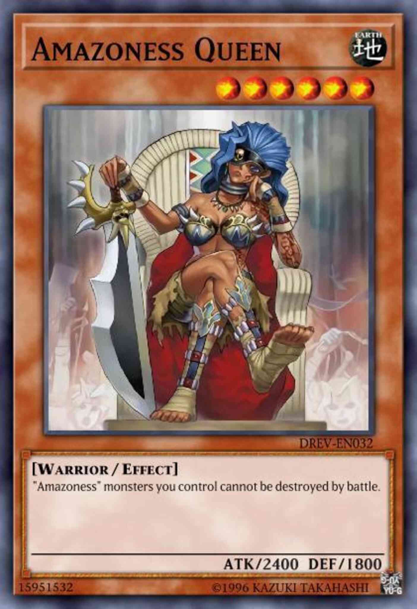 Yu-Gi-Oh! Amazoness Queen - DREV-EN032 - Super Rare - Unlimited