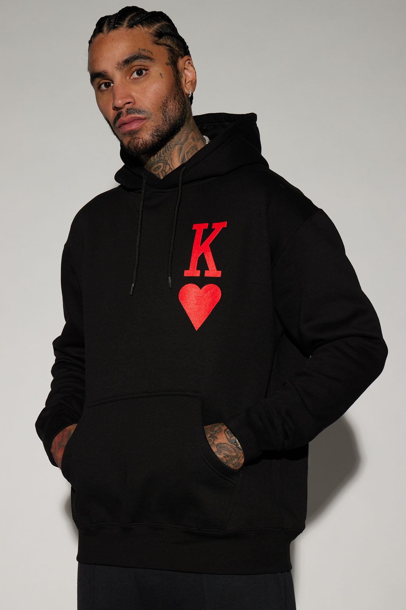 BlackTree Hearts Hoodie – Men's