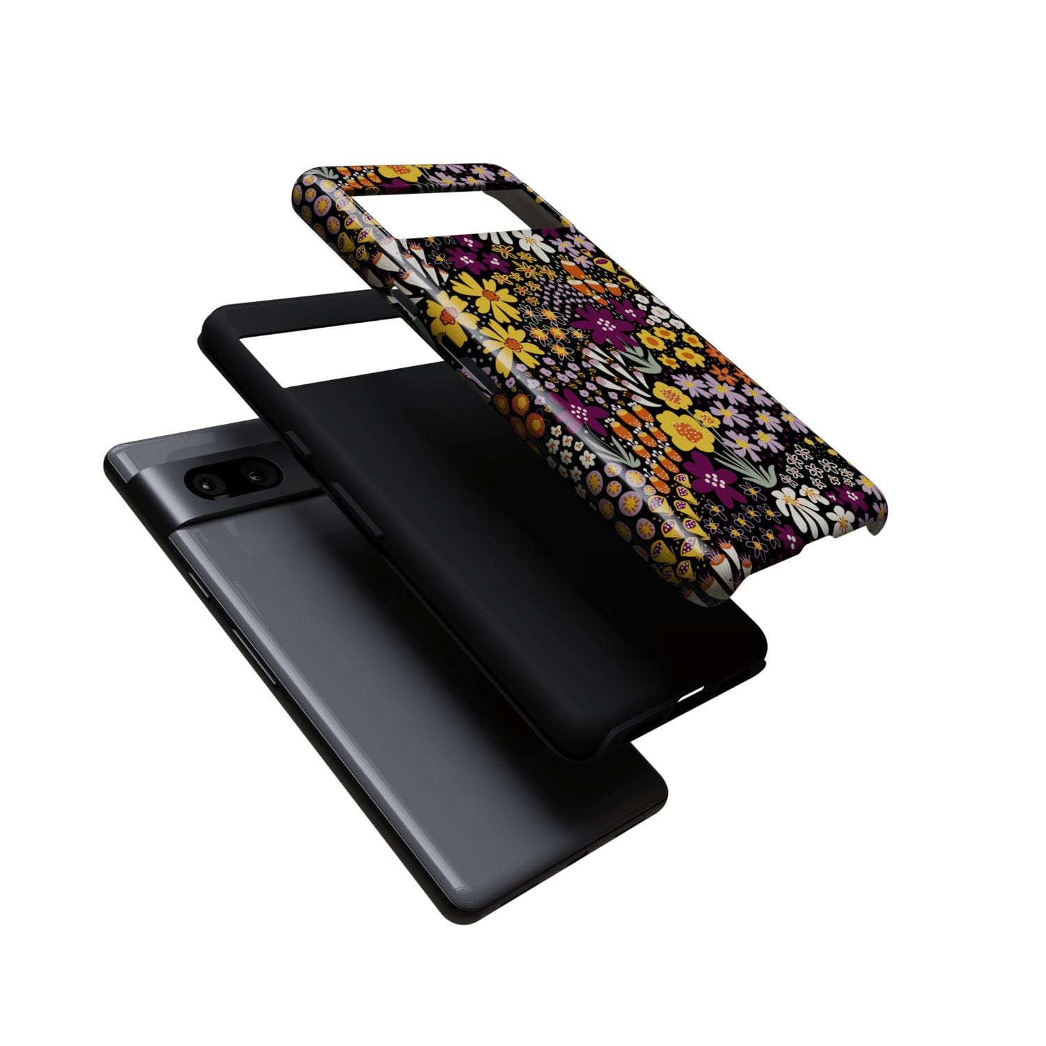 Casetry Falling for You | Plum Floral Google Pixel Case - view 9