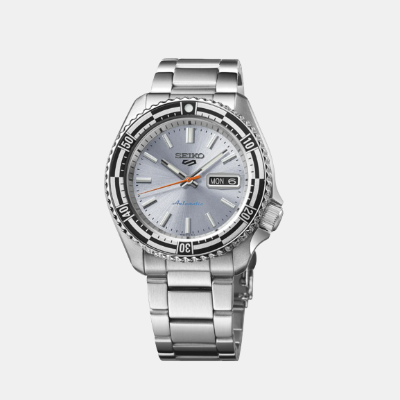 Seiko 5 Sports Men Automatic Silver Dial Analog Stainless Steel Watch SRPK09K1