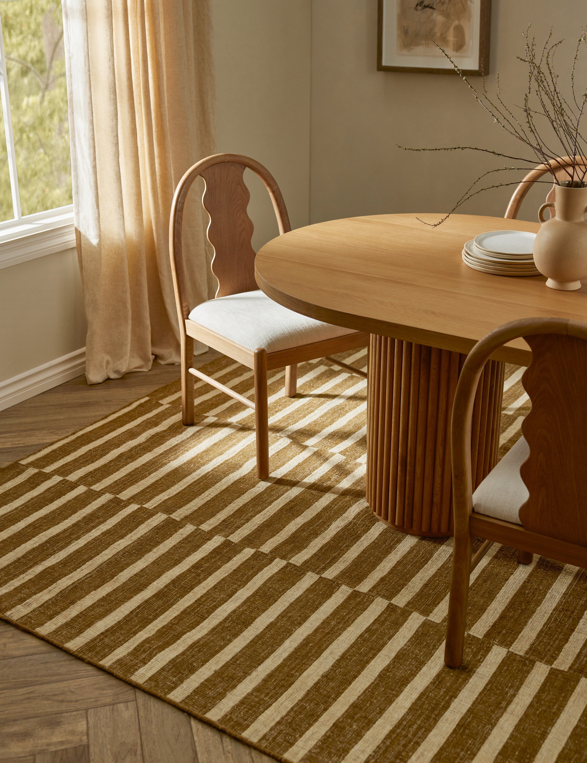 Lulu and Georgia Keady Handwoven Wool-Blend Rug - view 2