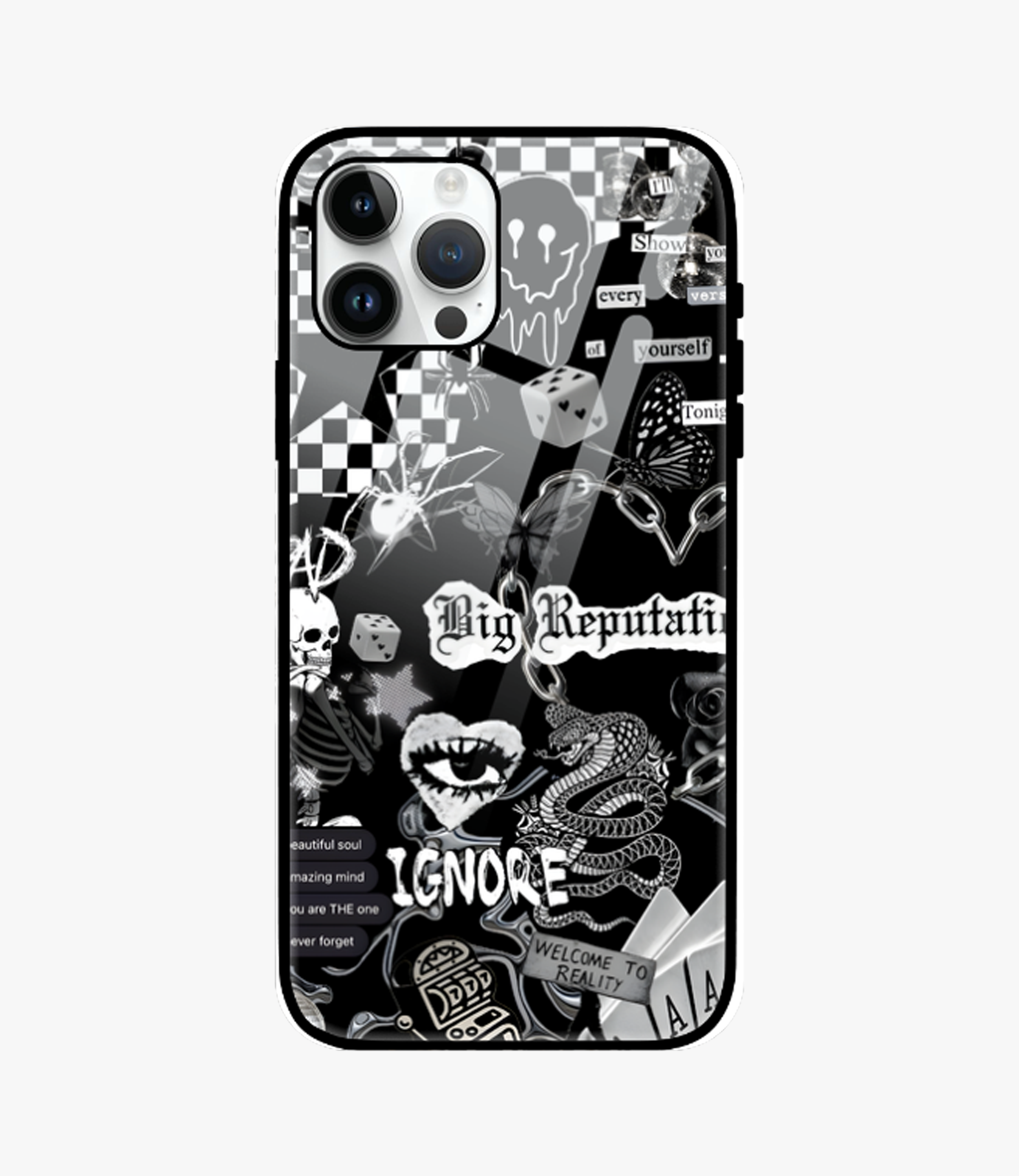 The Case Company Big Reputation Glass Case for iPhone 14 Pro
