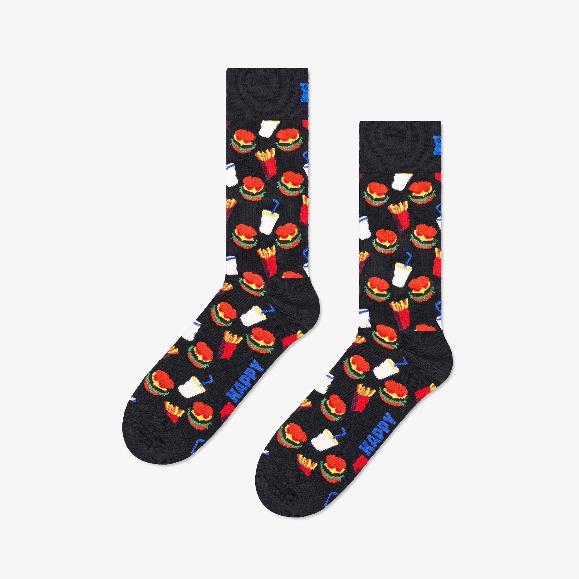 Happy Socks | HAMBURGER SOCK { BLACK - view 2