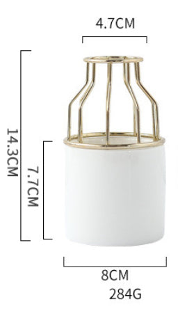 Nestasia White Gold Vase Large - view 3