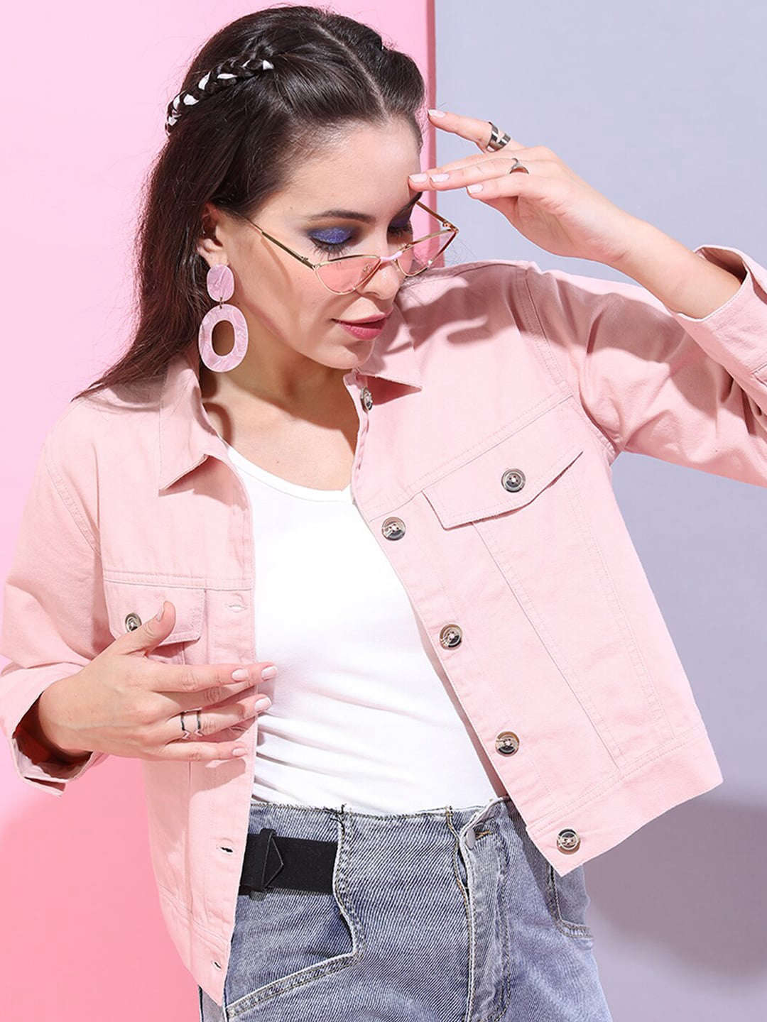 Freehand By The Indian Garage Co Women Trucker Jacket