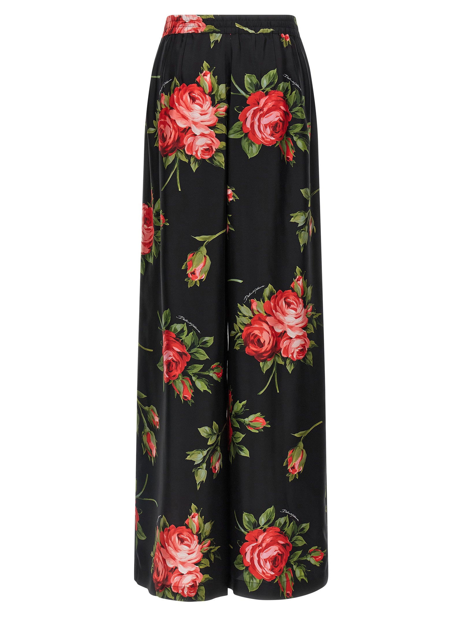 Dolce & Gabbana Bouquet Rose Pants – 100% silk - view 2