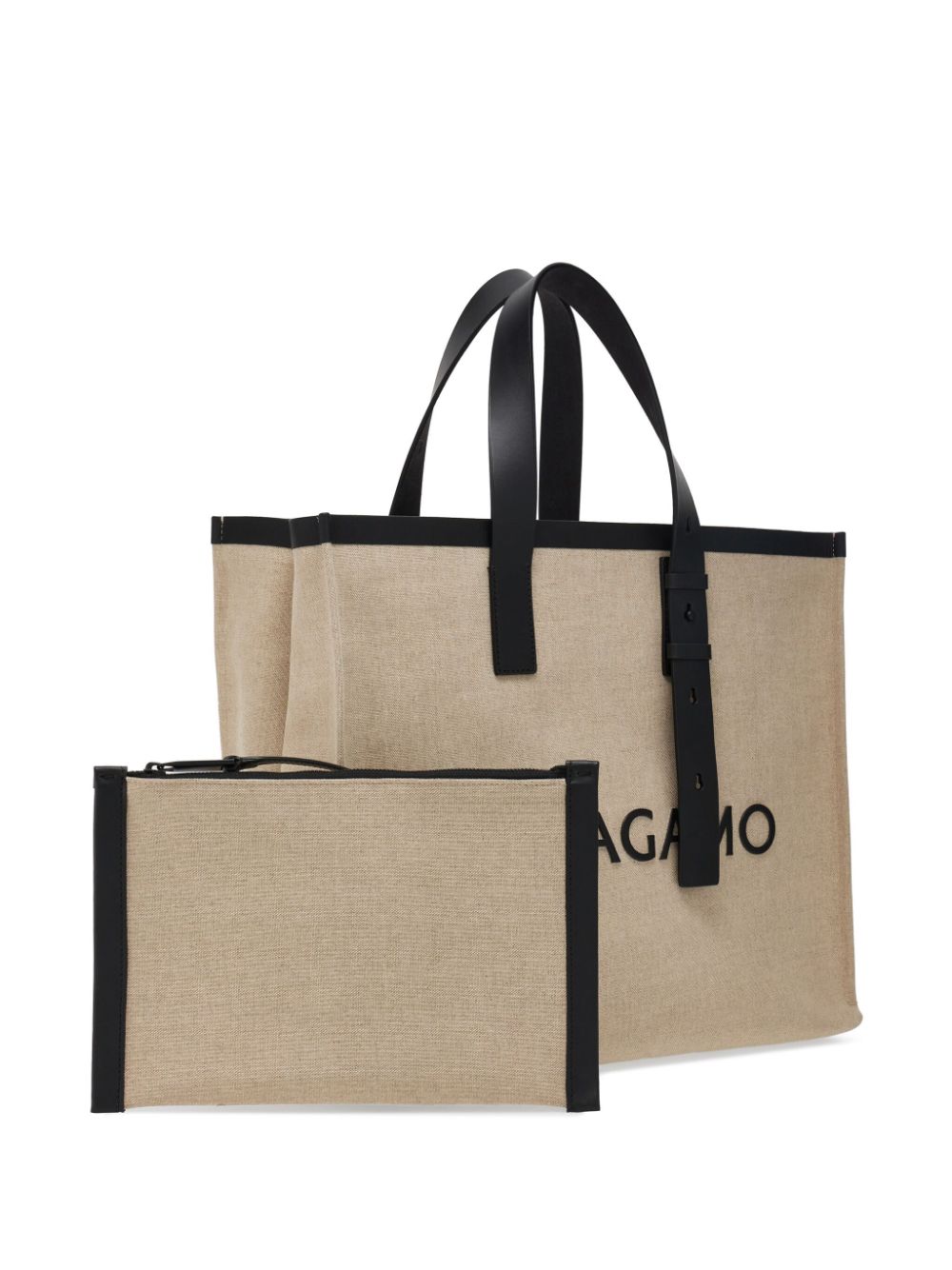 Ferragamo logo-embossed leather tote bag - view 2