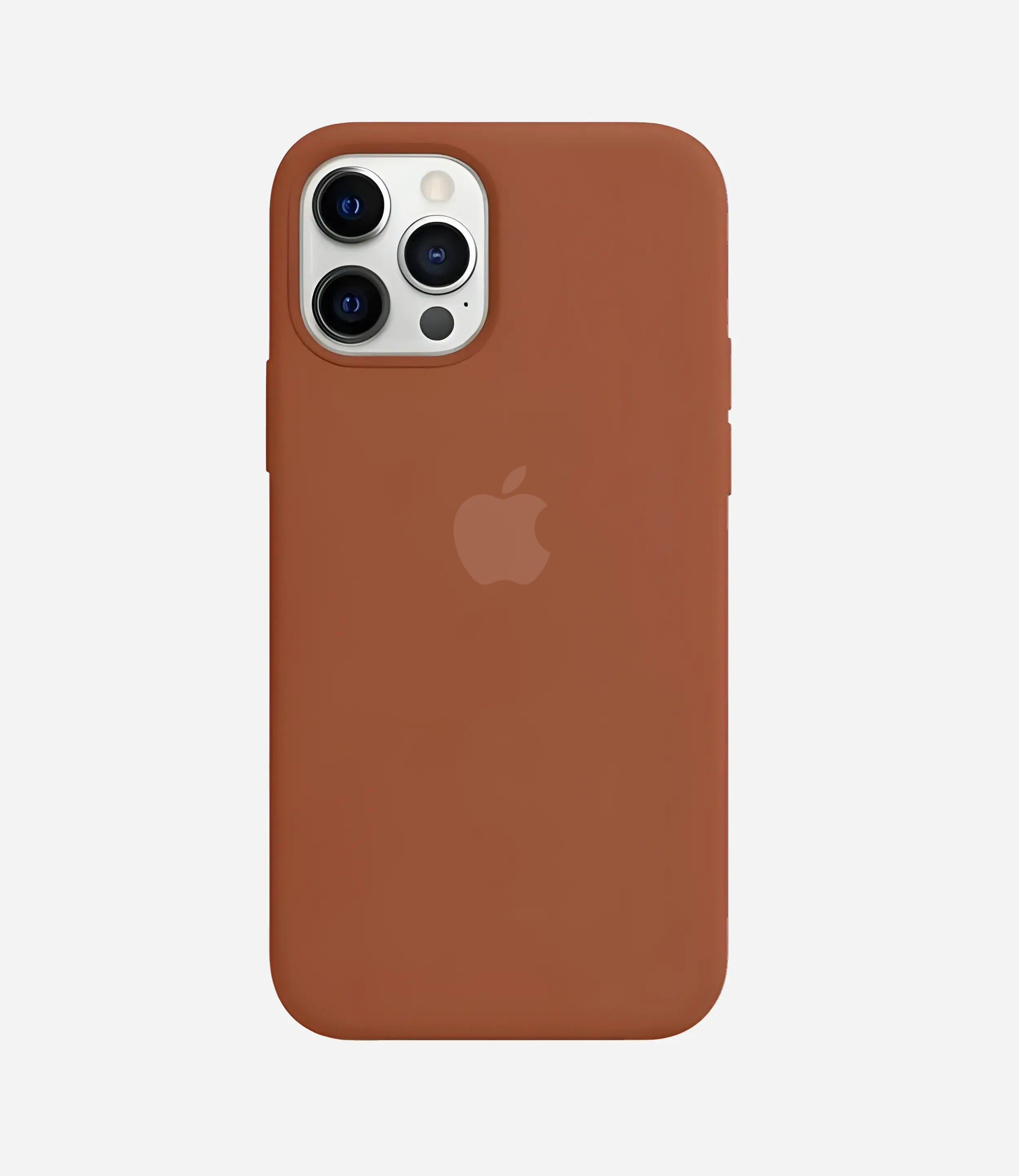 The Case Company Solid Brown Soft Silicone iPhone Case