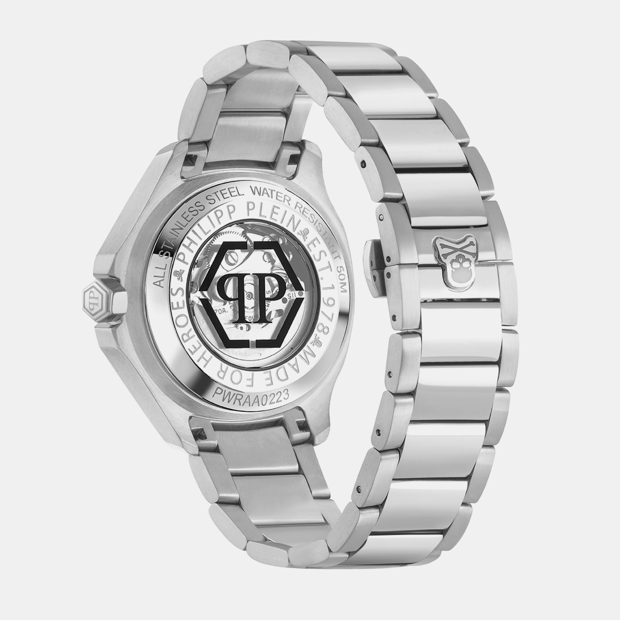 Philipp Plein High-Iconic Men Automatic Silver Dial Analog Stainless Steel Watch PWRAA0223 - view 3