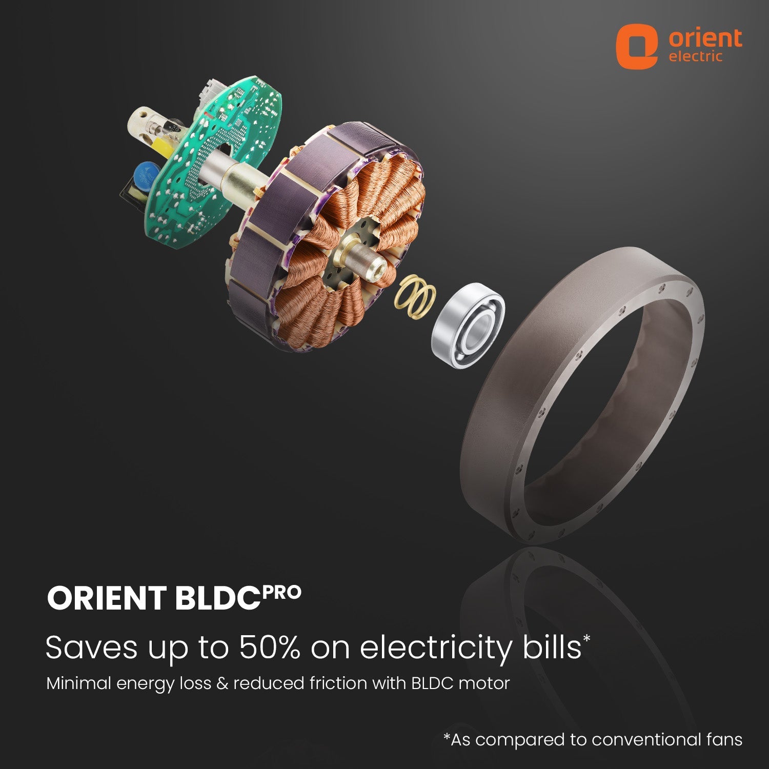 orientelectric Aeroslim with IoT, Remote & 3CCT Underlight BLDC PRO Smart Ceiling Fan - view 28