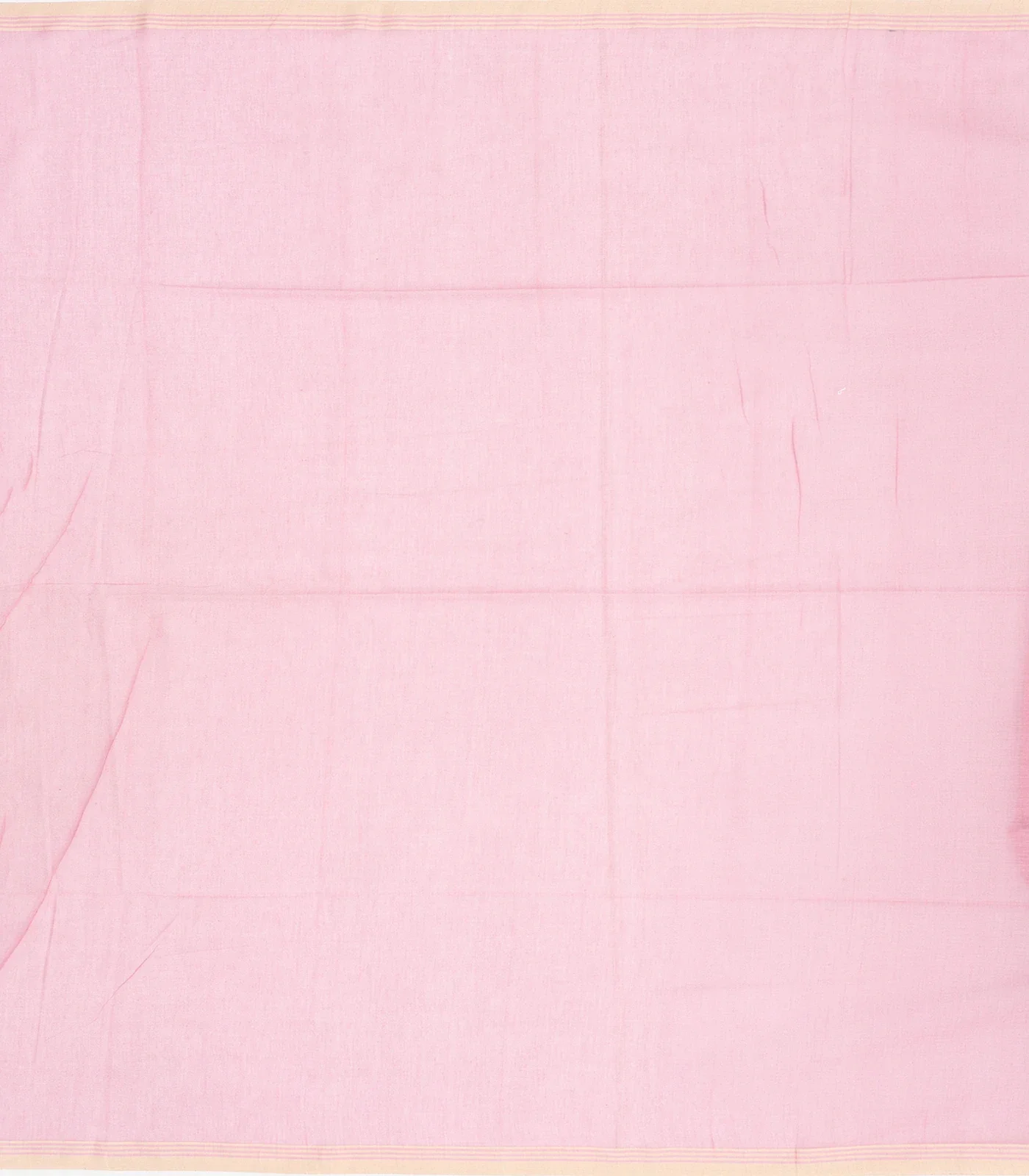 RmKV Baby Pink Handloom Bengal Cotton Saree With Buttas - view 4
