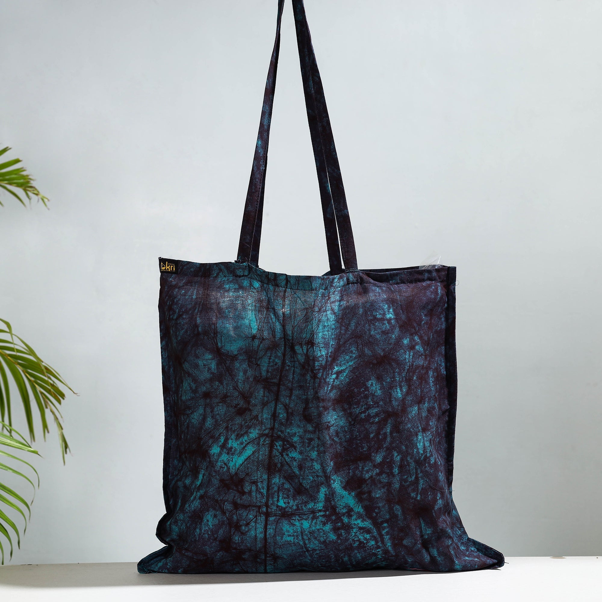 NOORI BAZAR Blue - Hand Batik Printed Cotton Jhola Bag