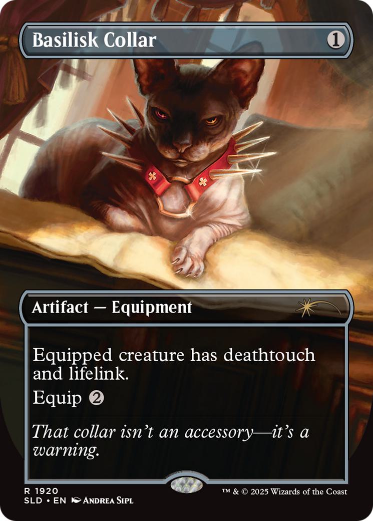 Basilisk collar 1920 – Magic Basilisk Collar [1920] [Borderless] [Cats Are Better Than Dogs] [Secret Lair Drop] [Non-Foil]