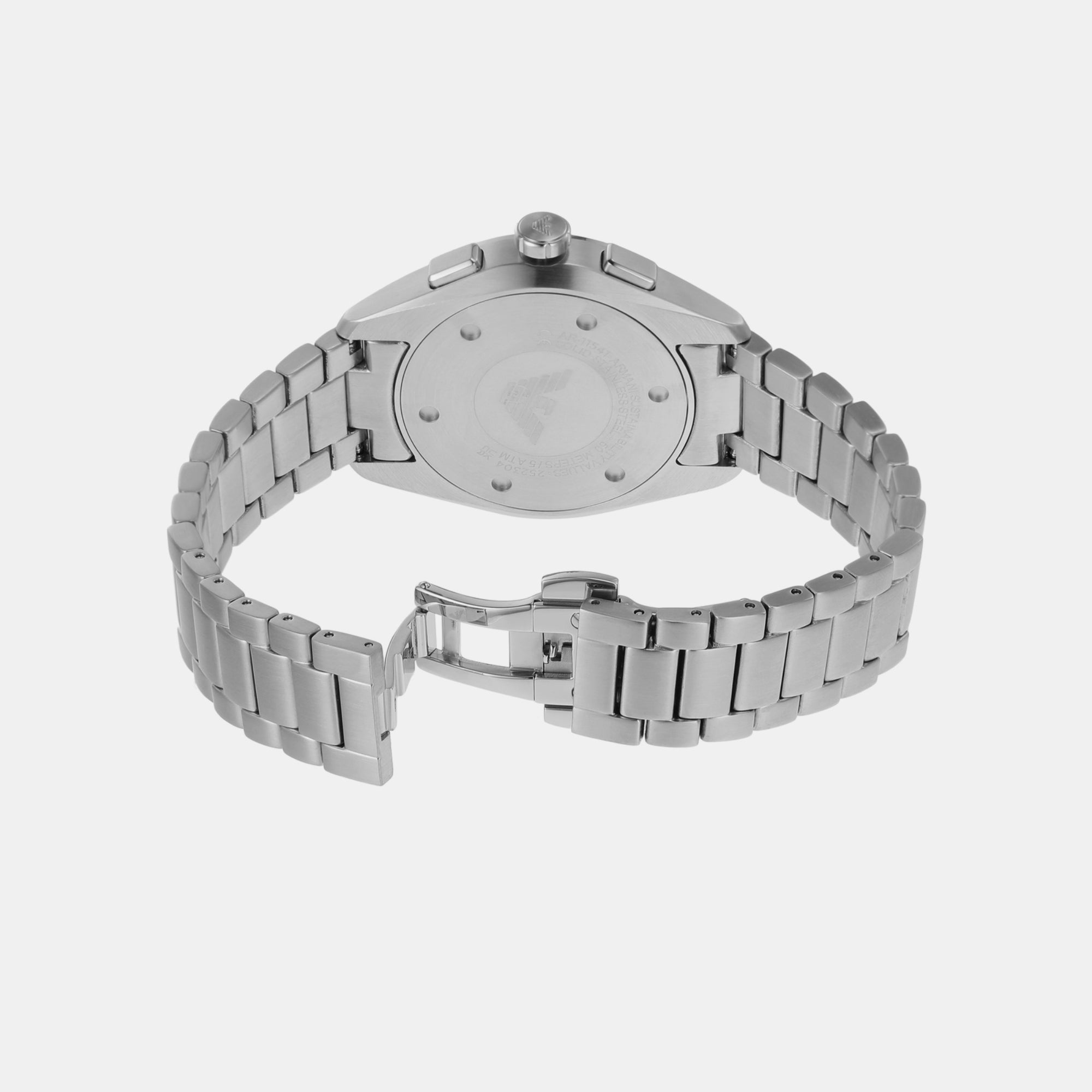 Emporio Armani Claudio Men Quartz Blue Dial Chronograph Stainless Steel Watch AR11541 - view 2