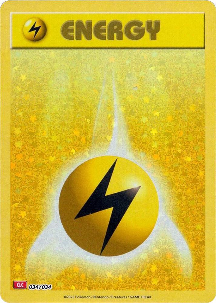 Pokémon Basic Lightning Energy - 034/034 - Promo - CLC [tcgc-CLC034] [Holo]